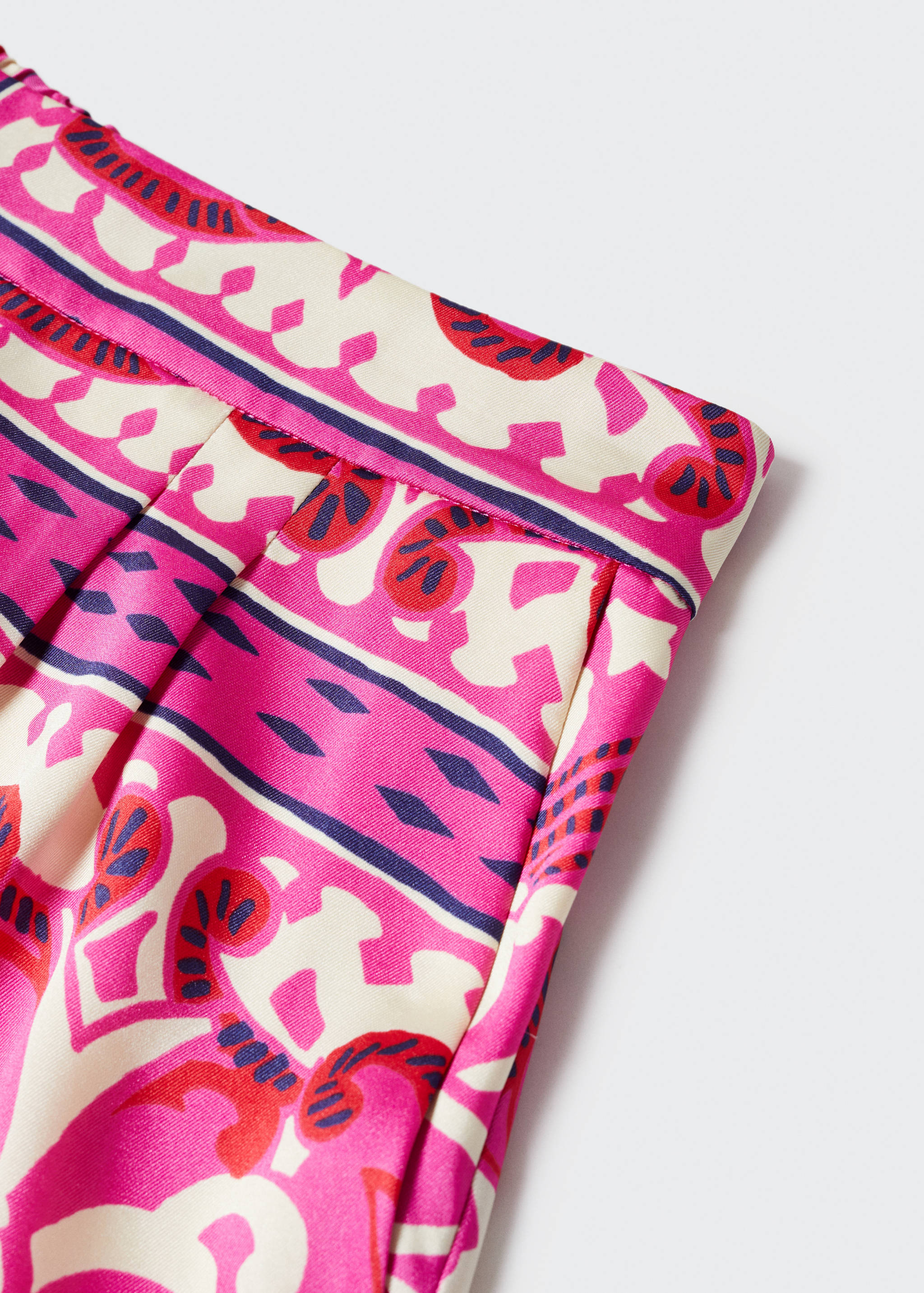 Printed satin shorts - Details of the article 8