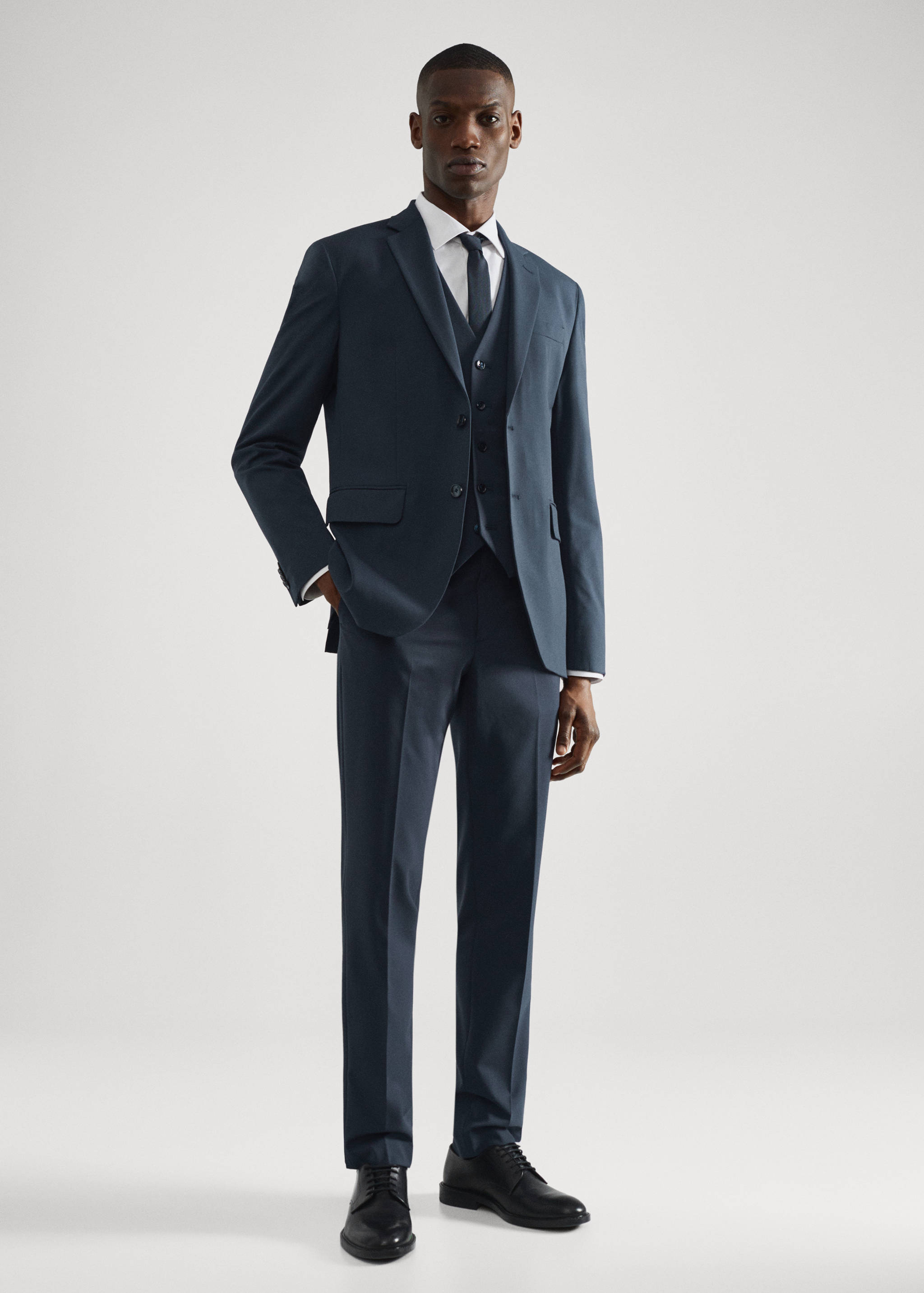 修身西装马甲 - null