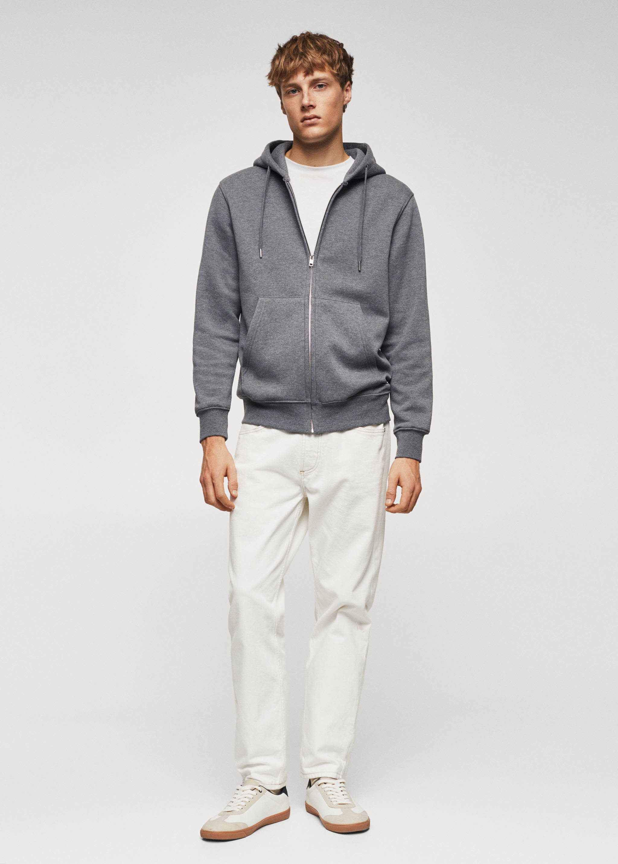 Sweat-shirt coton zip - Plan général