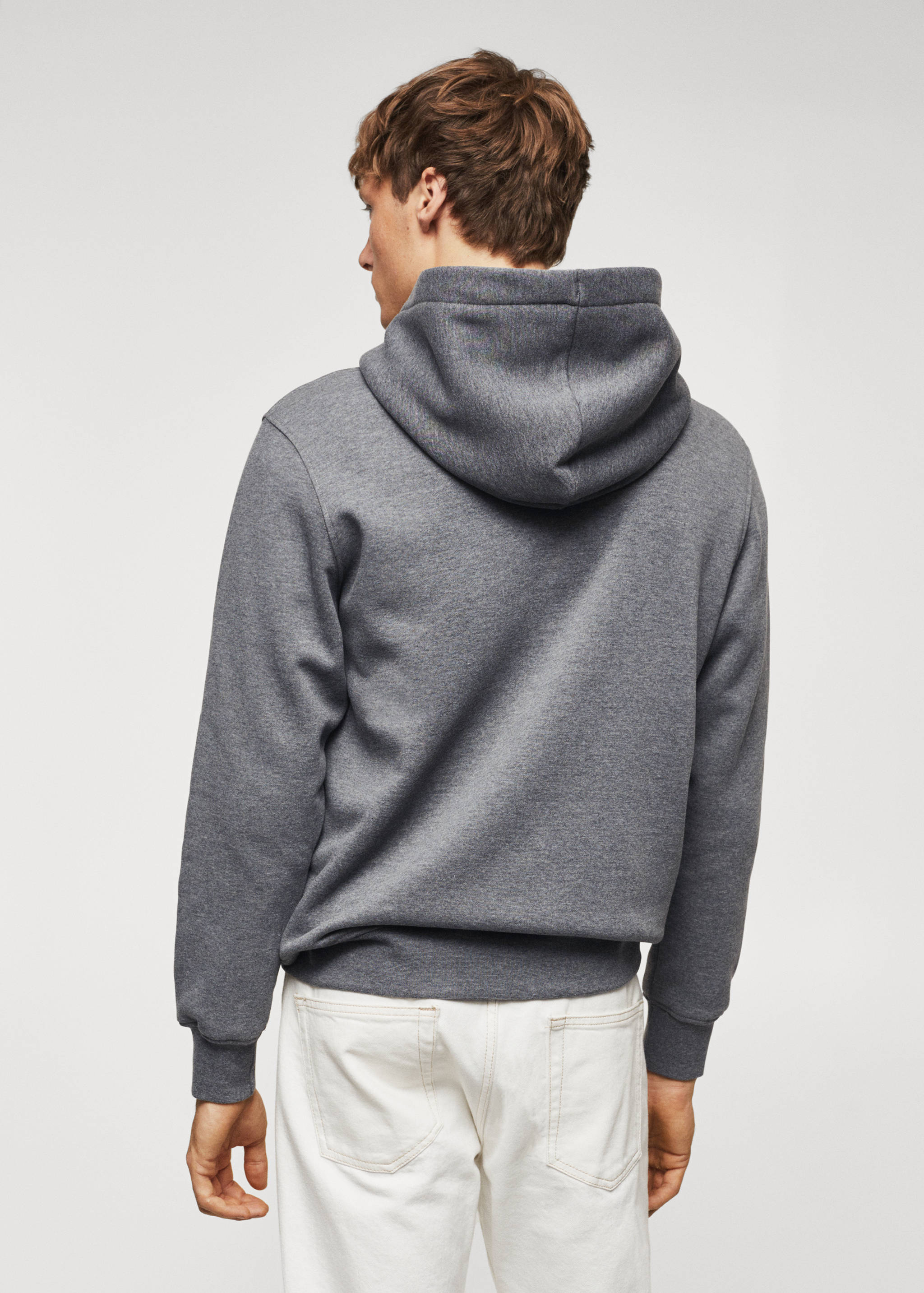 Sweat-shirt coton zip - Verso de l’article