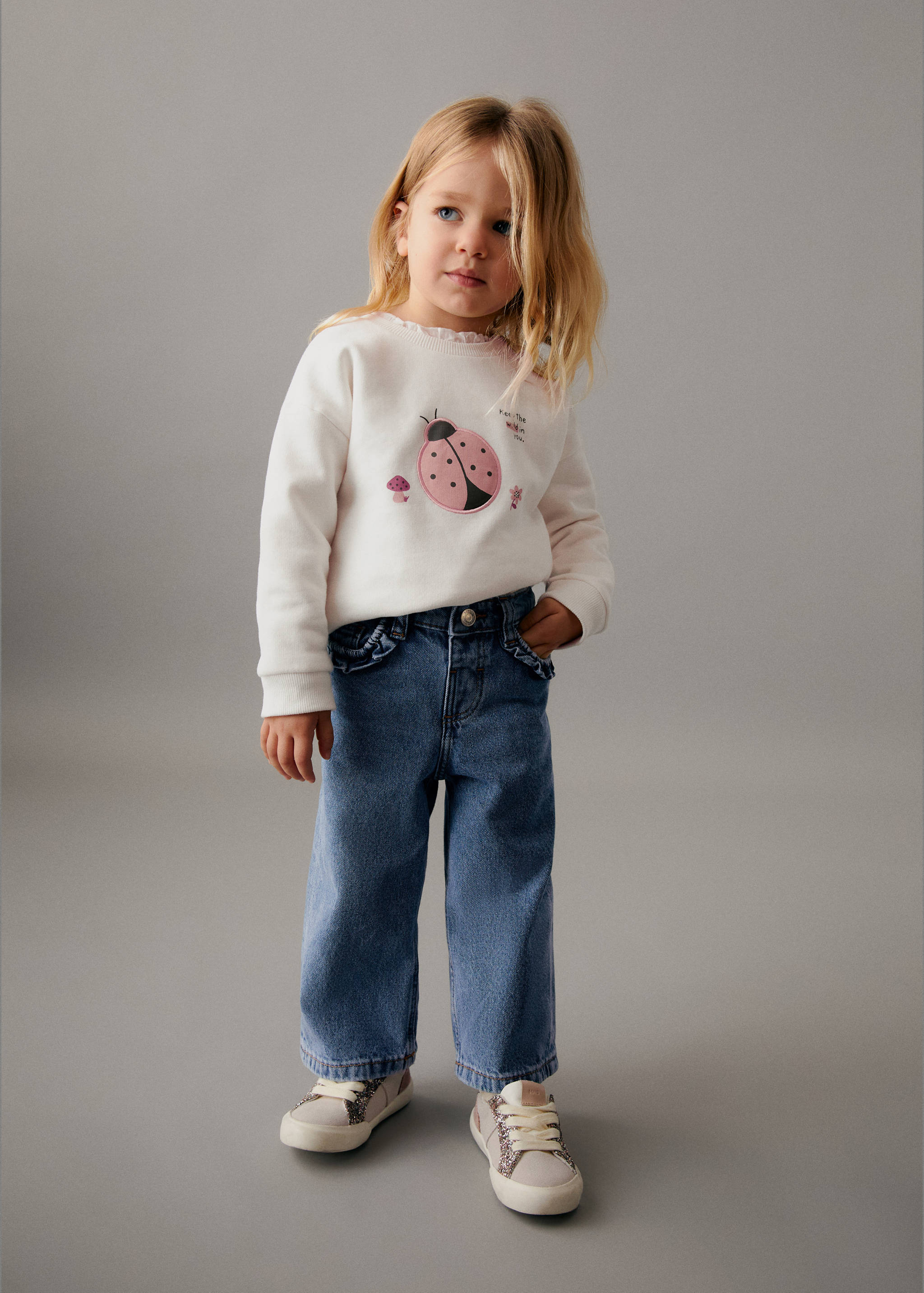 刺绣图案卫衣 - null