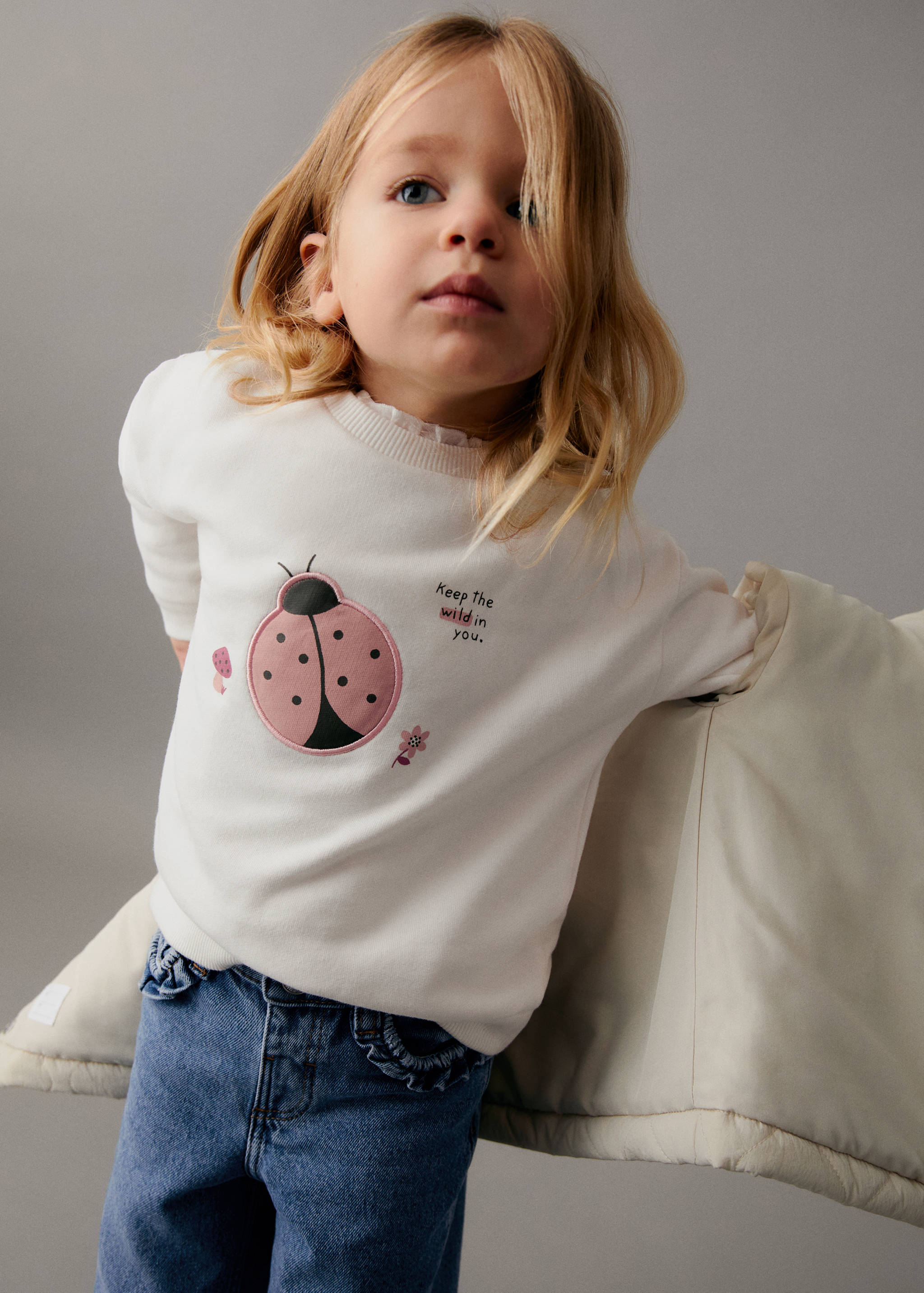 刺绣图案卫衣 - null