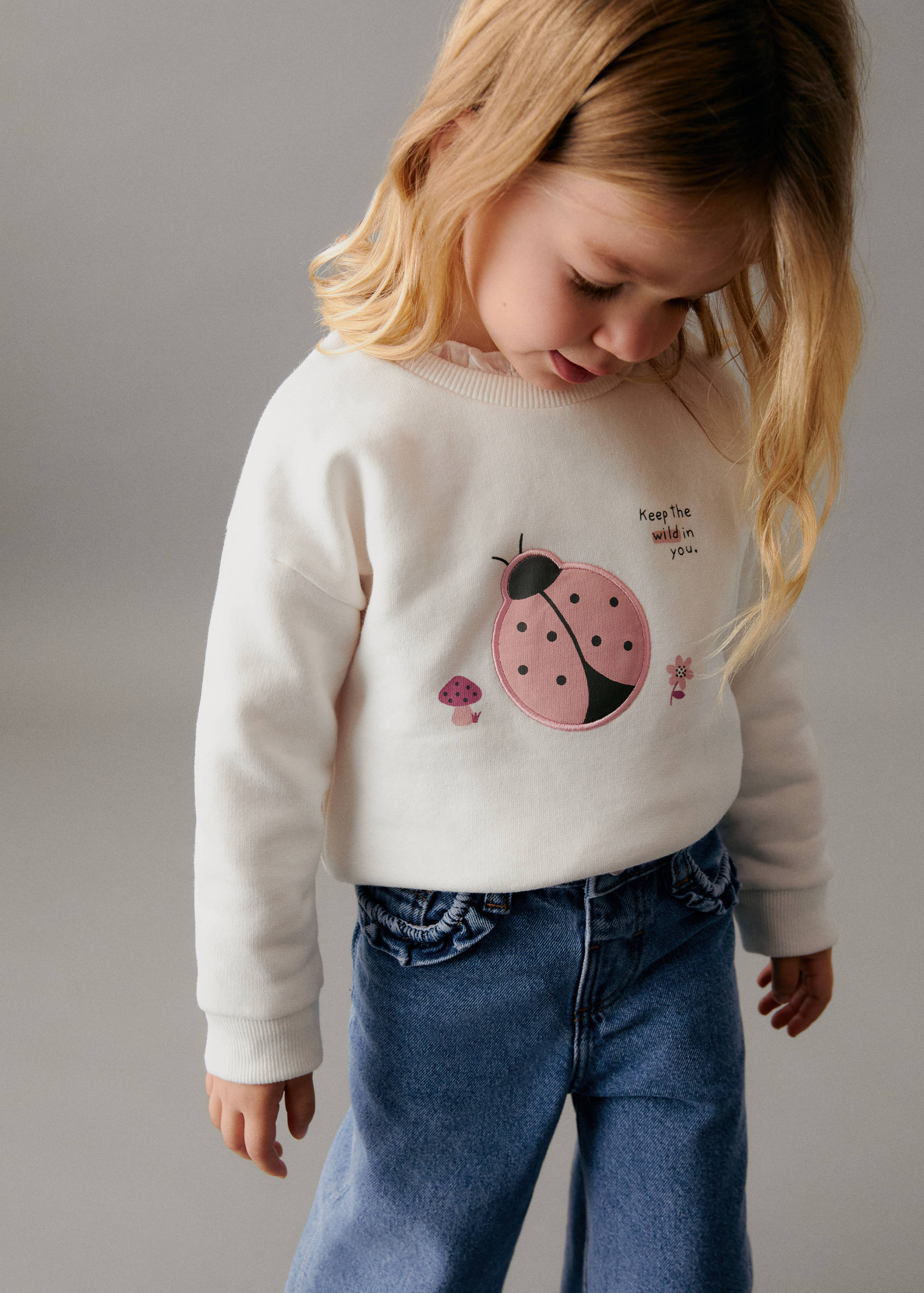 刺绣图案卫衣 - null