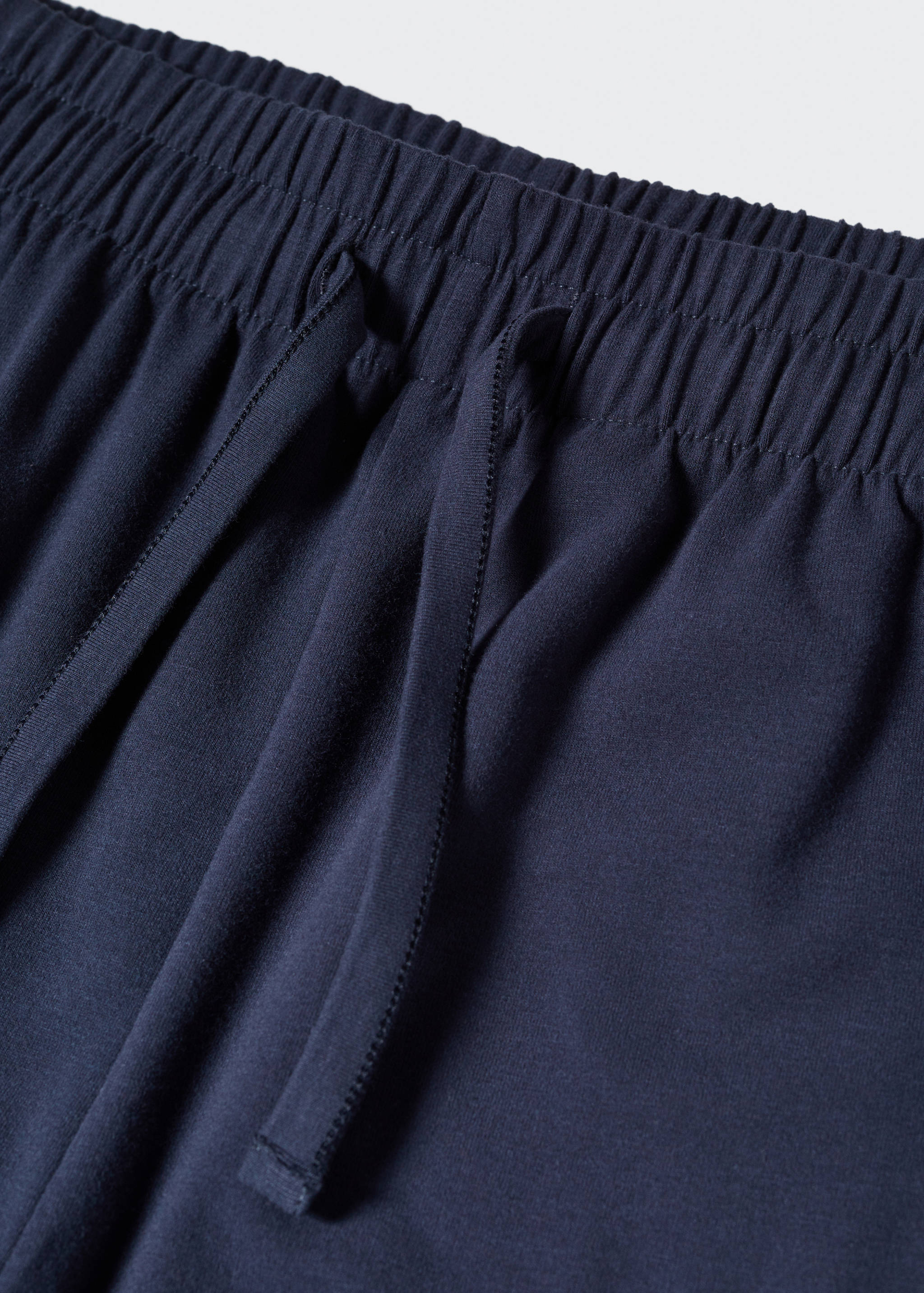 Cotton-linen knitted trousers  - Details of the article 8