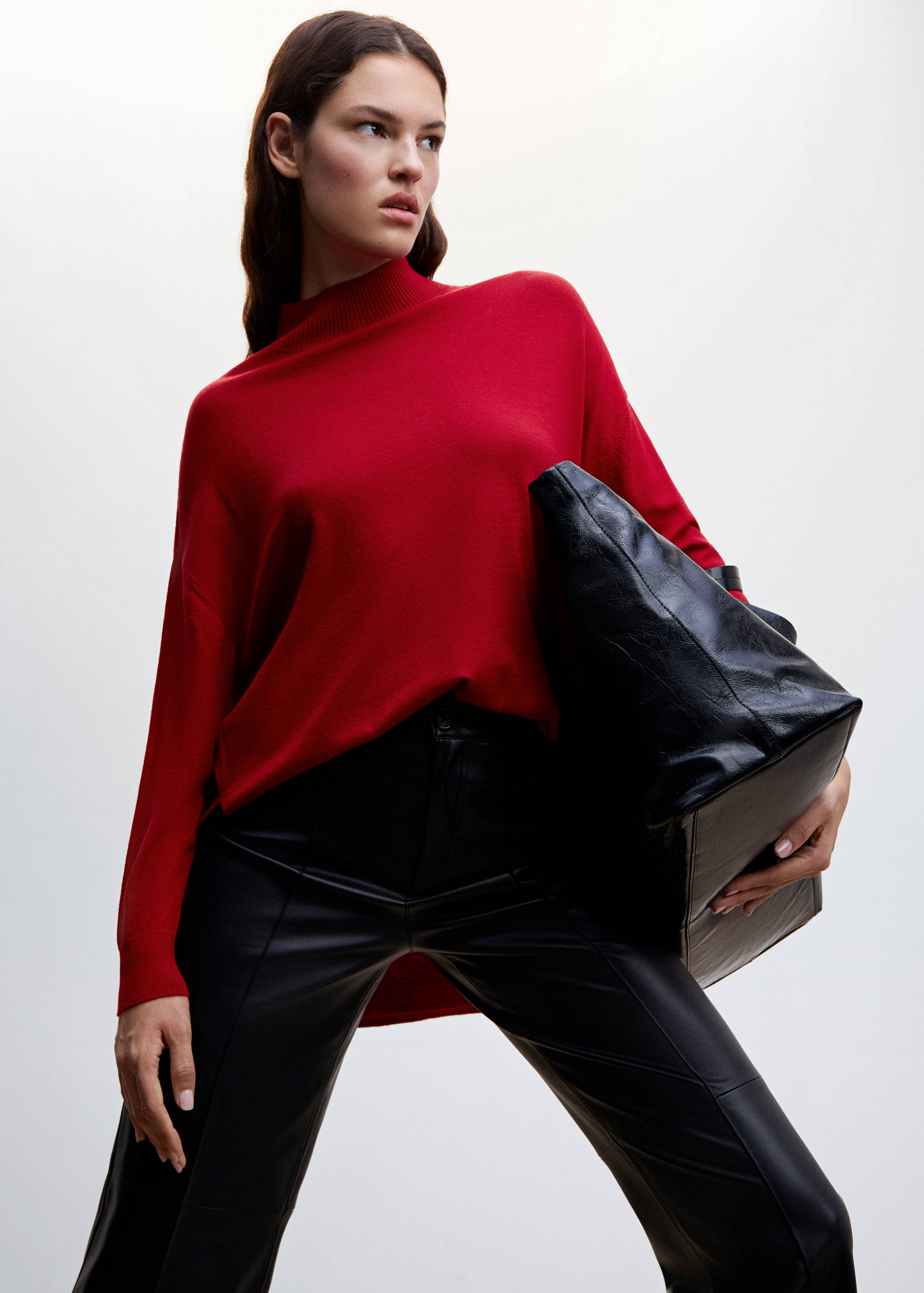 侧面开叉毛衣 - null