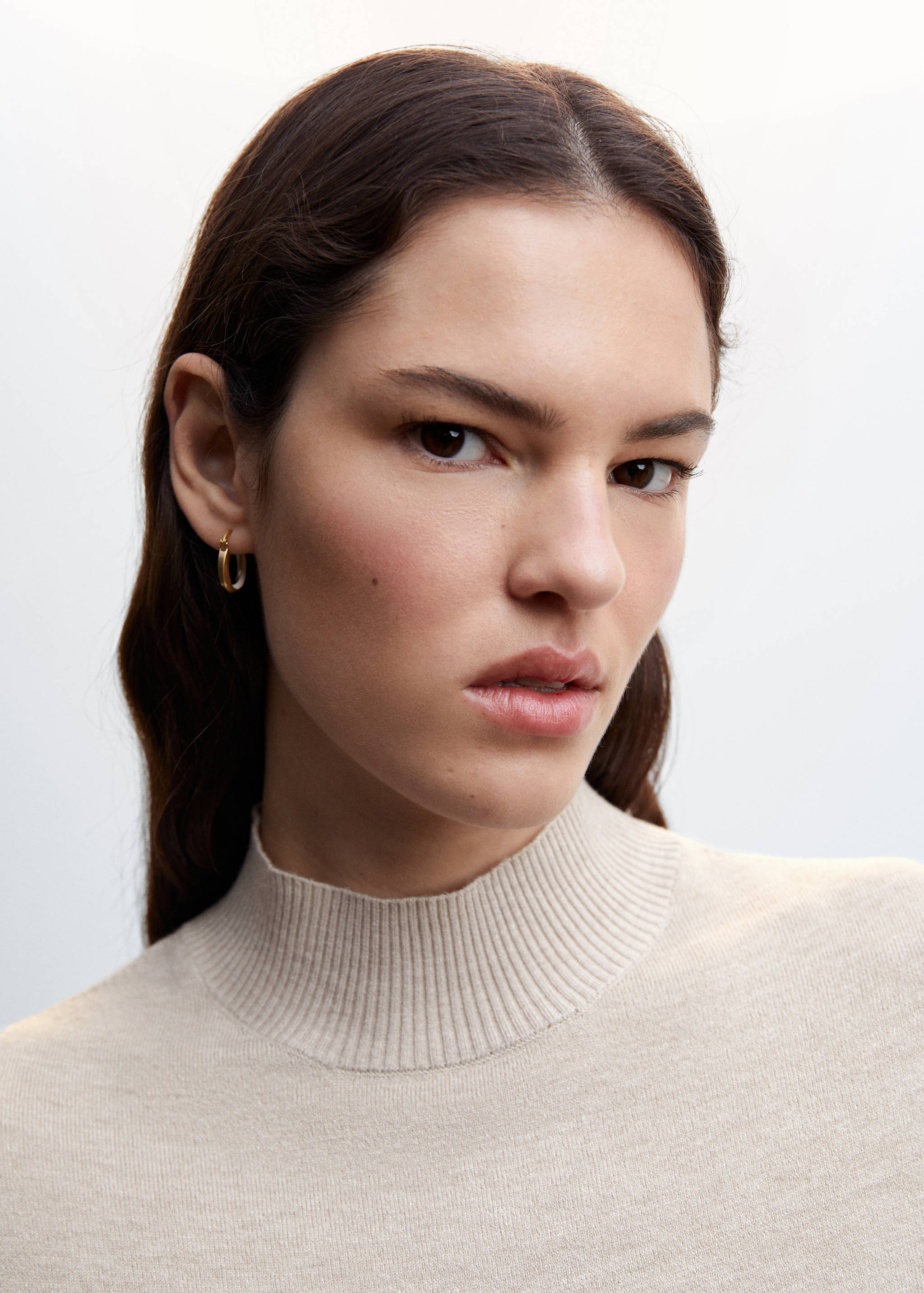 侧面开叉毛衣 - null