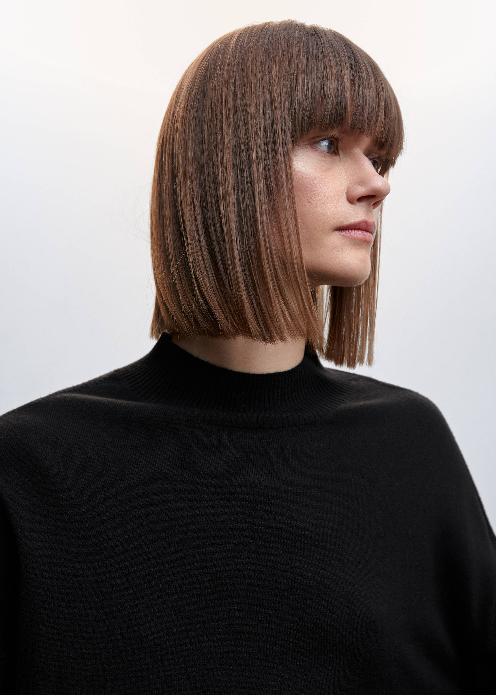 侧面开叉毛衣 - null