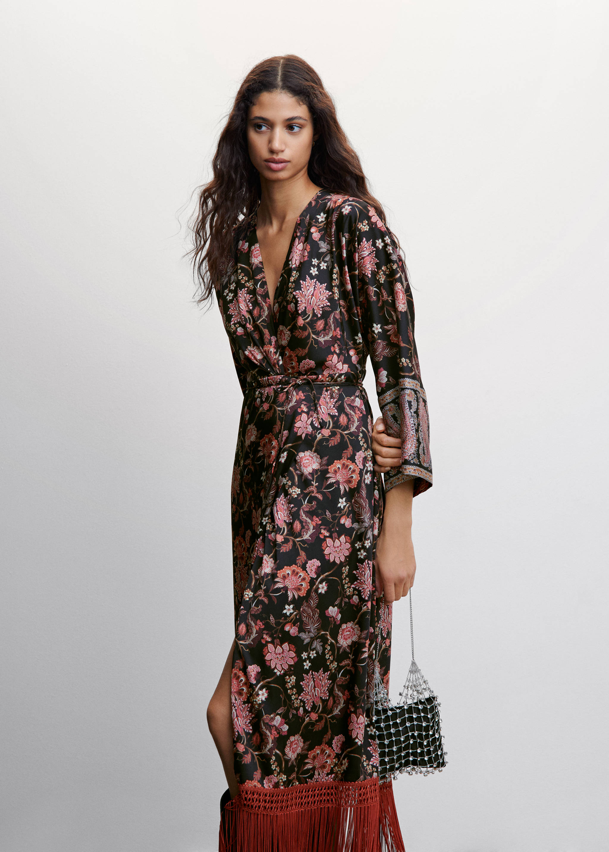 流苏裙摆连身裙 - null