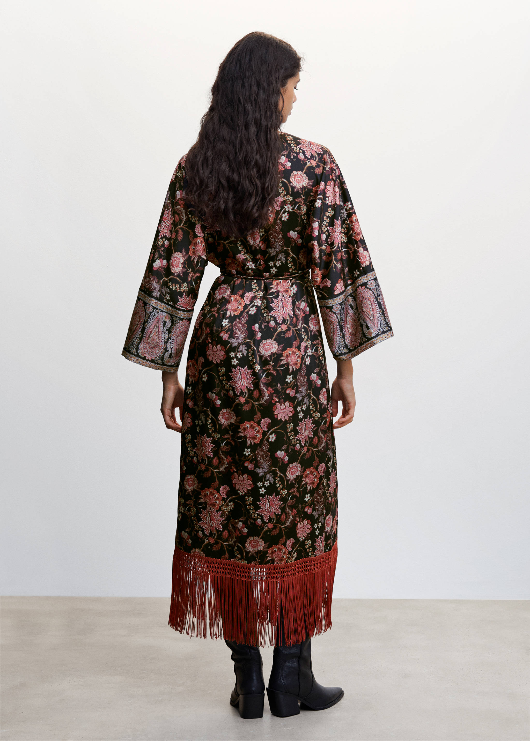 流苏裙摆连身裙 - null