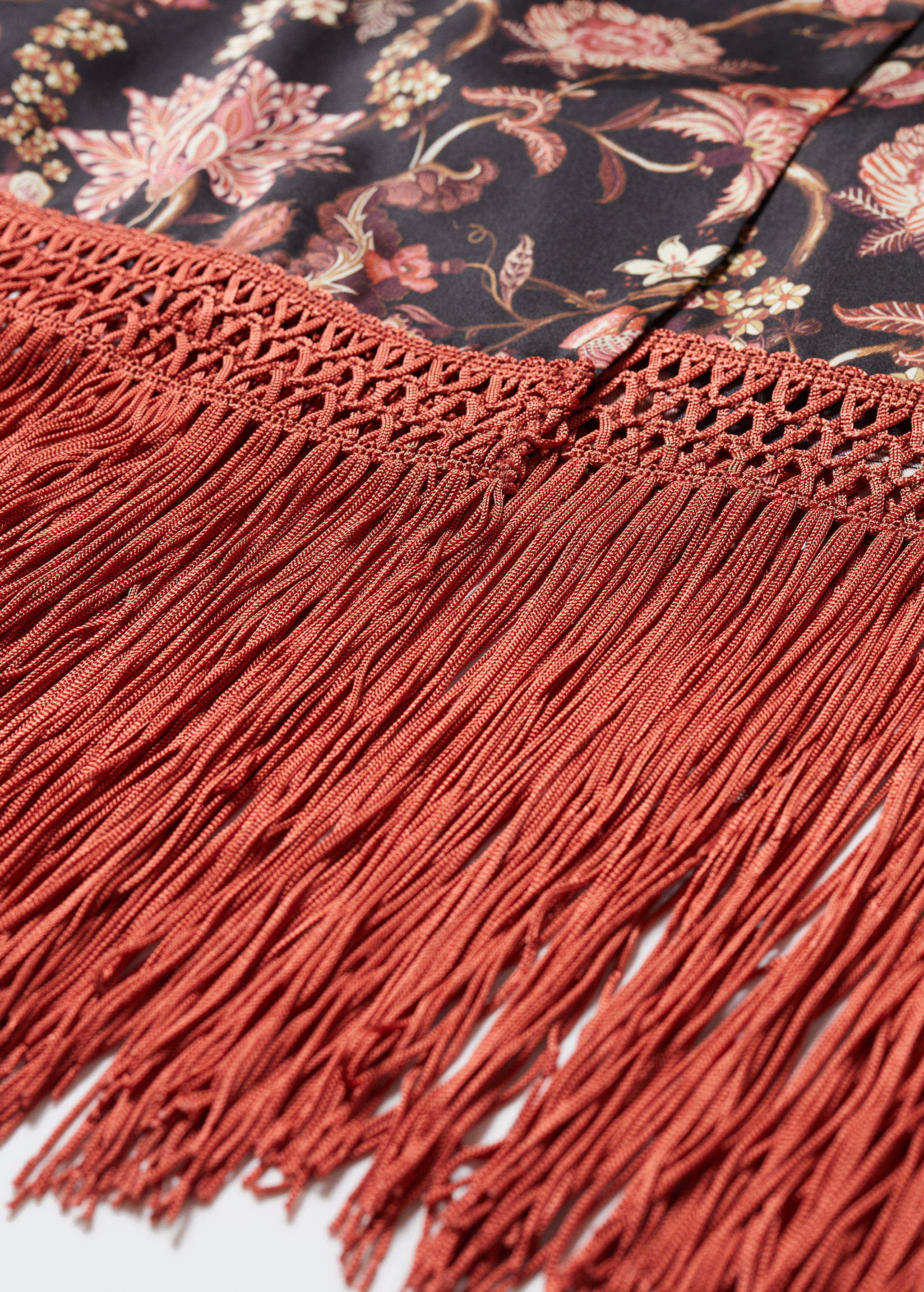 流苏裙摆连身裙 - null