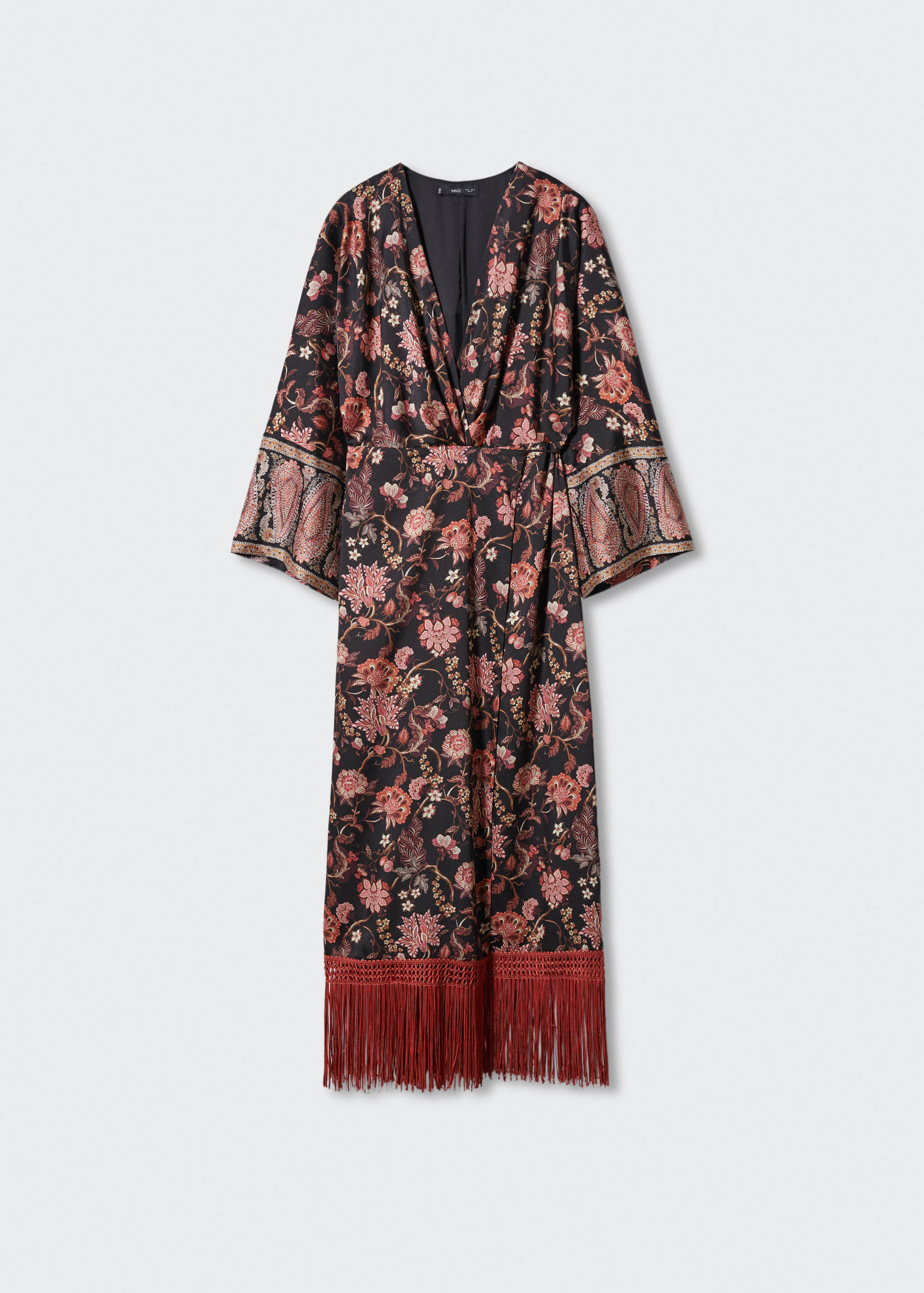 流苏裙摆连身裙 - null