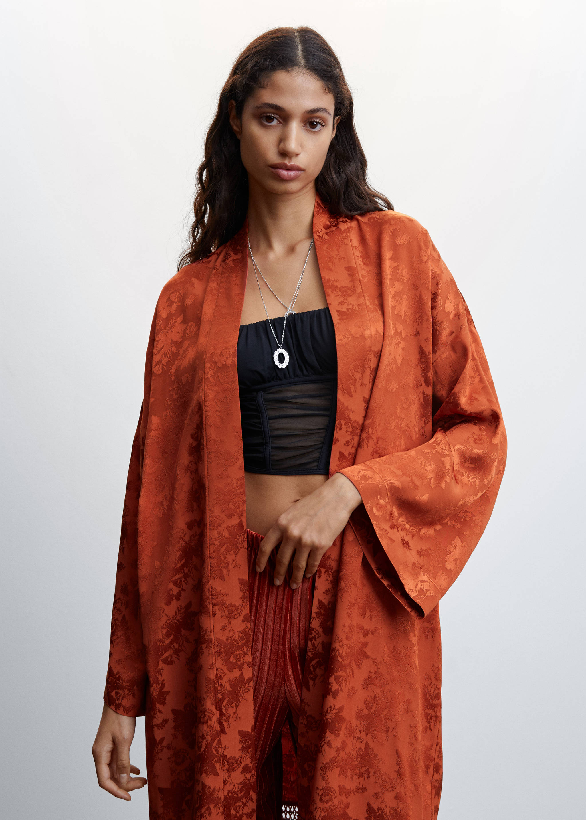 Jacquard kaftan - Medium plane