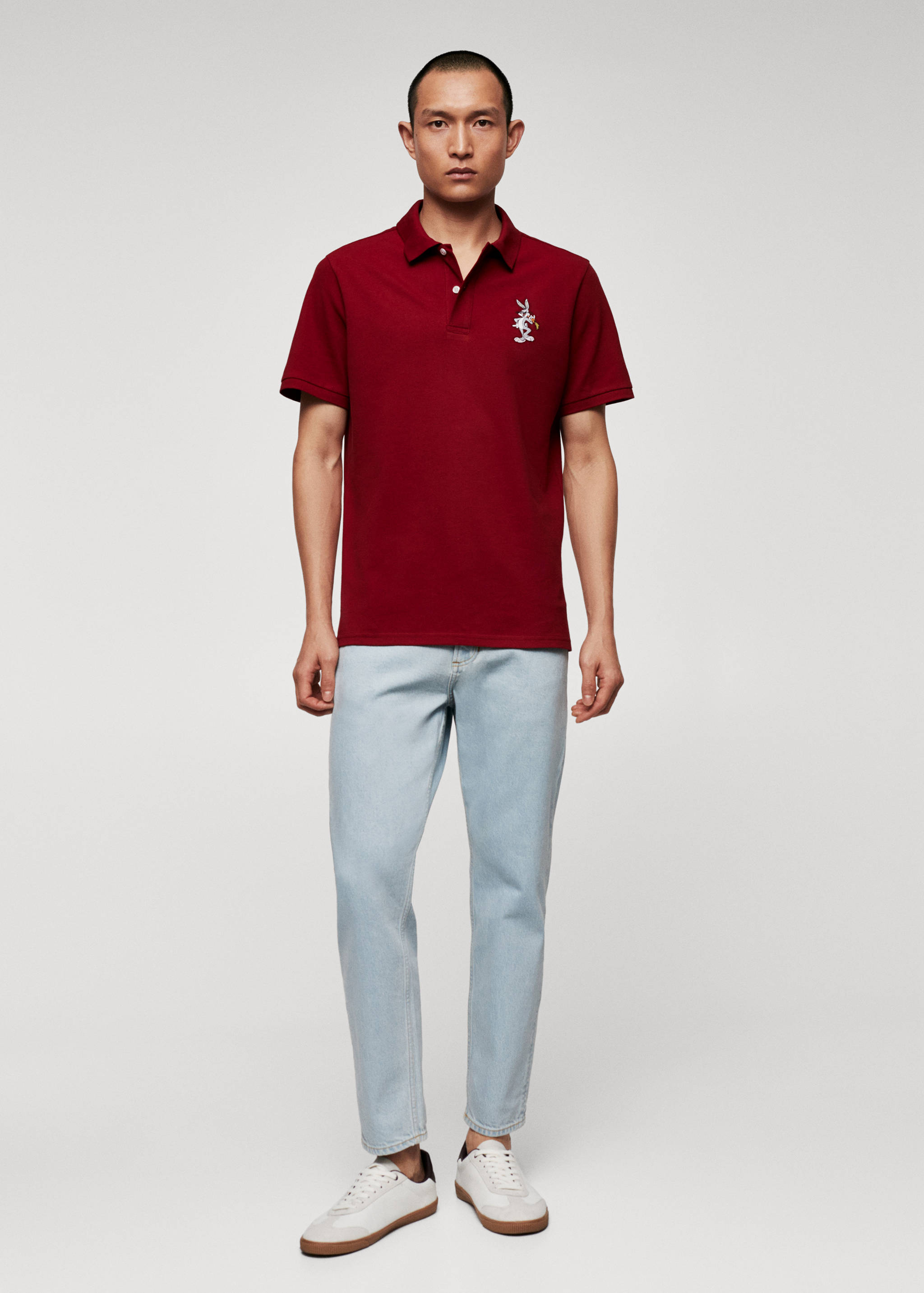 Хлопковое поло с вышивкой - Общий план