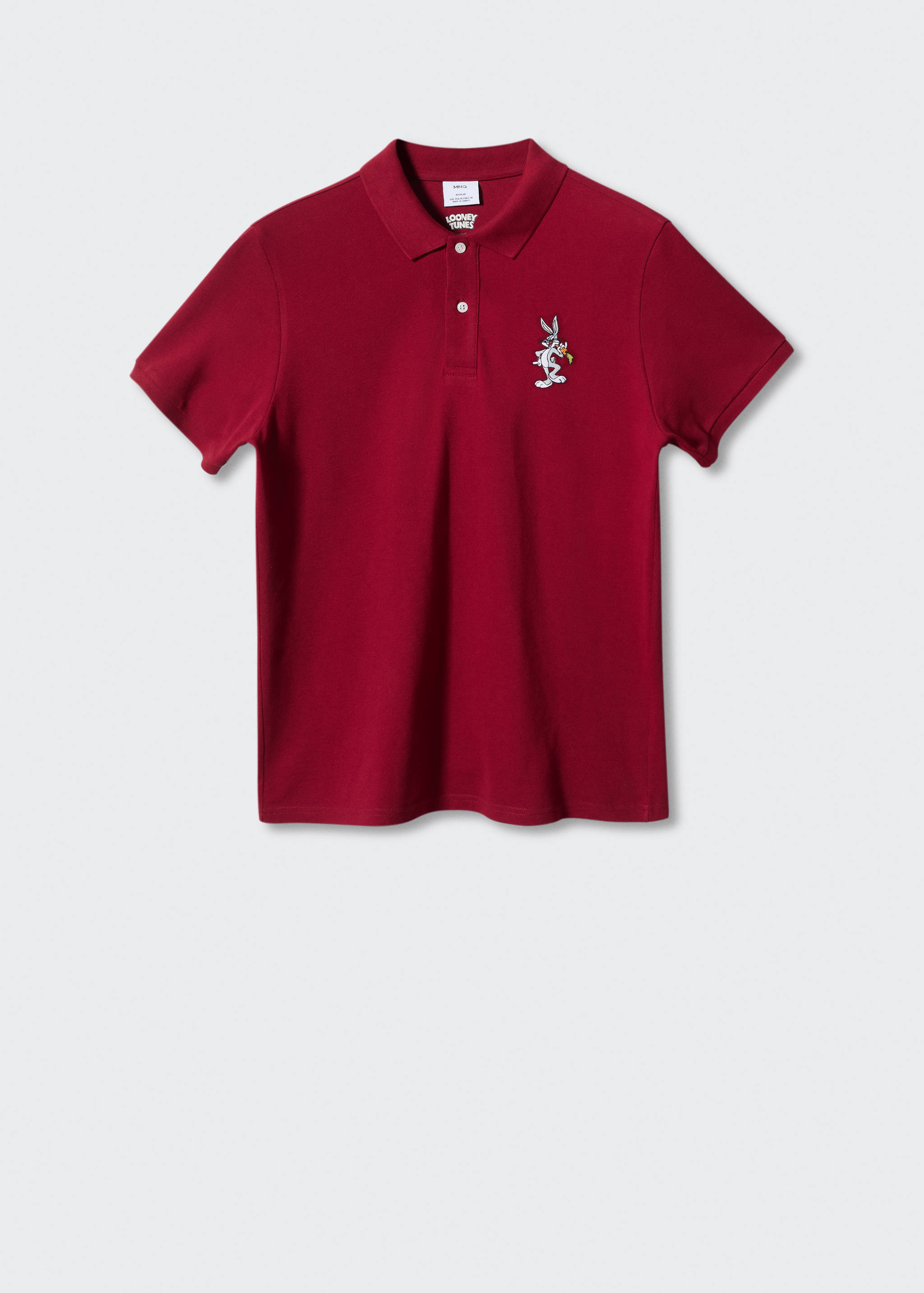 Хлопковое поло с вышивкой - Изделие без модели