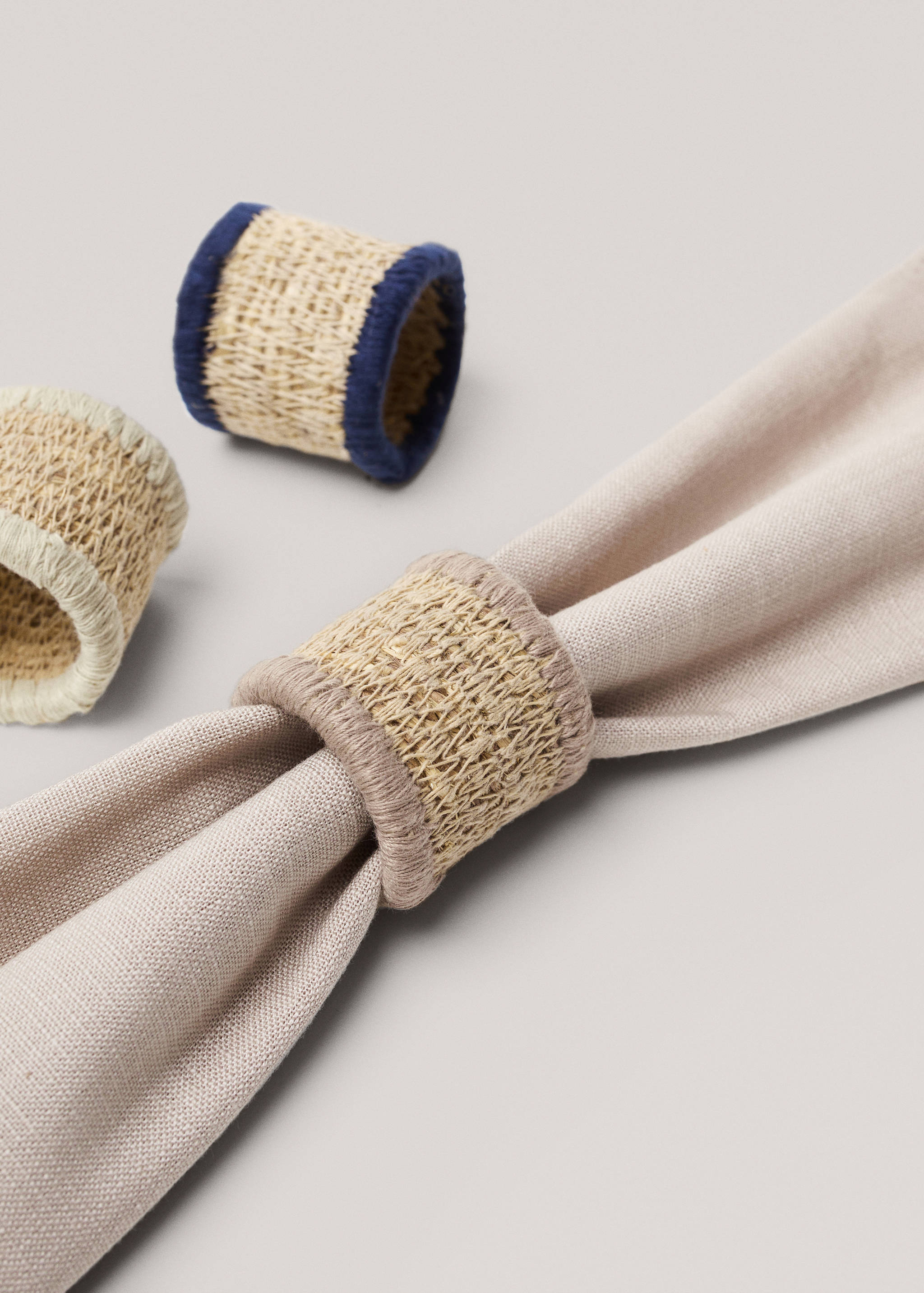 Servilleteros fibras naturales (Pack de 4) - Detalle del artículo 2