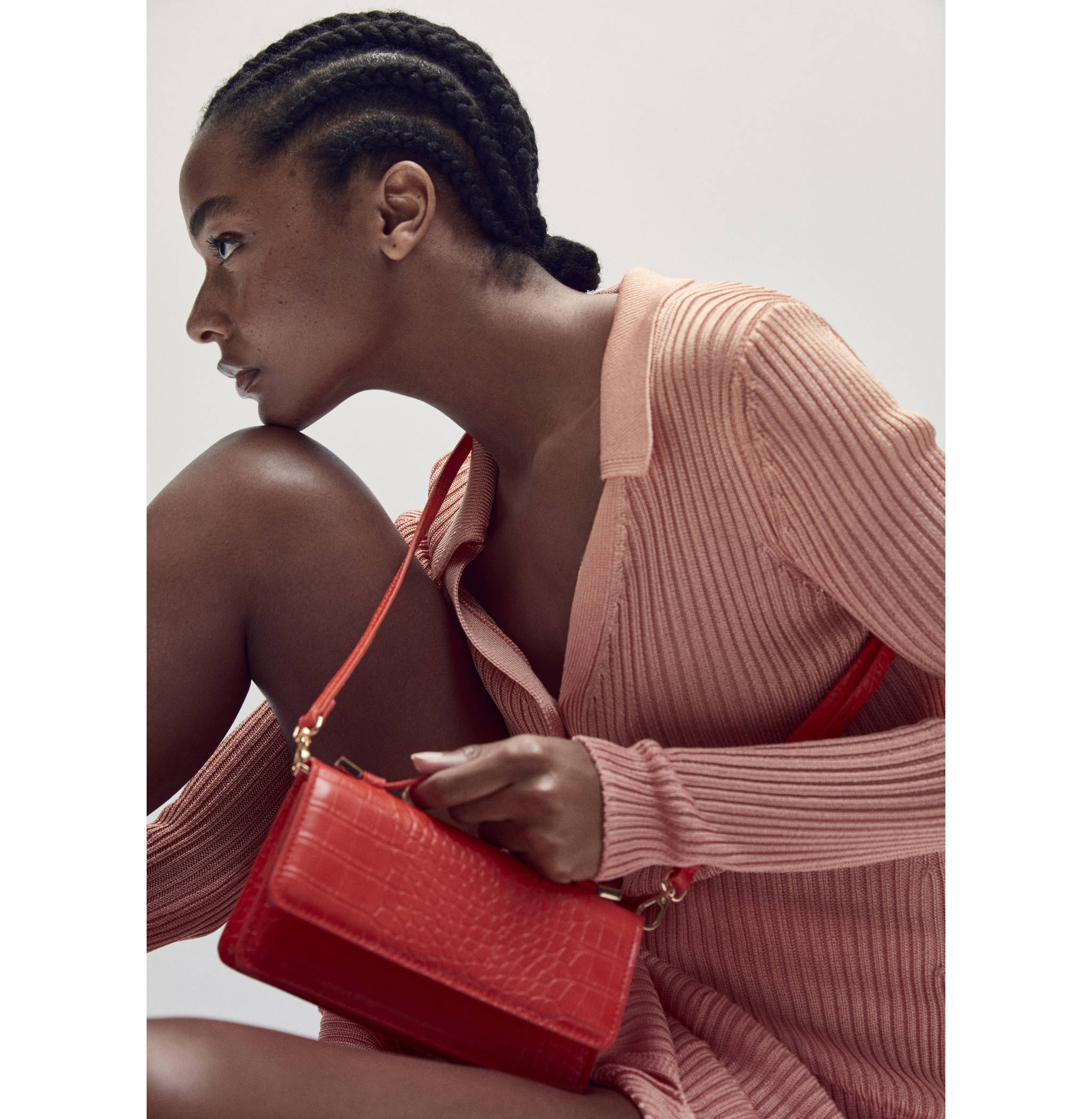 Croc-effect bag - General plane