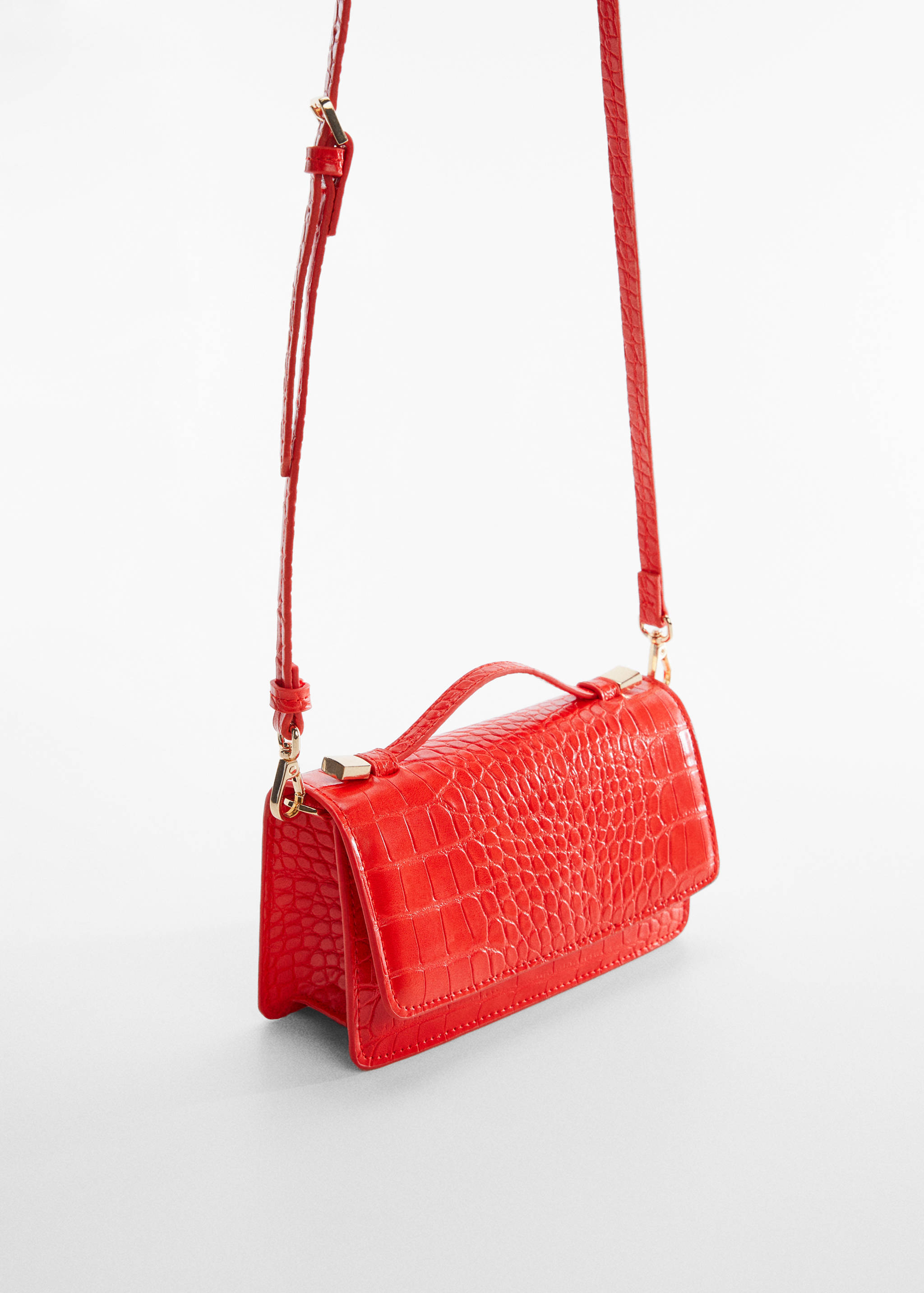 Croc-effect bag - Medium plane
