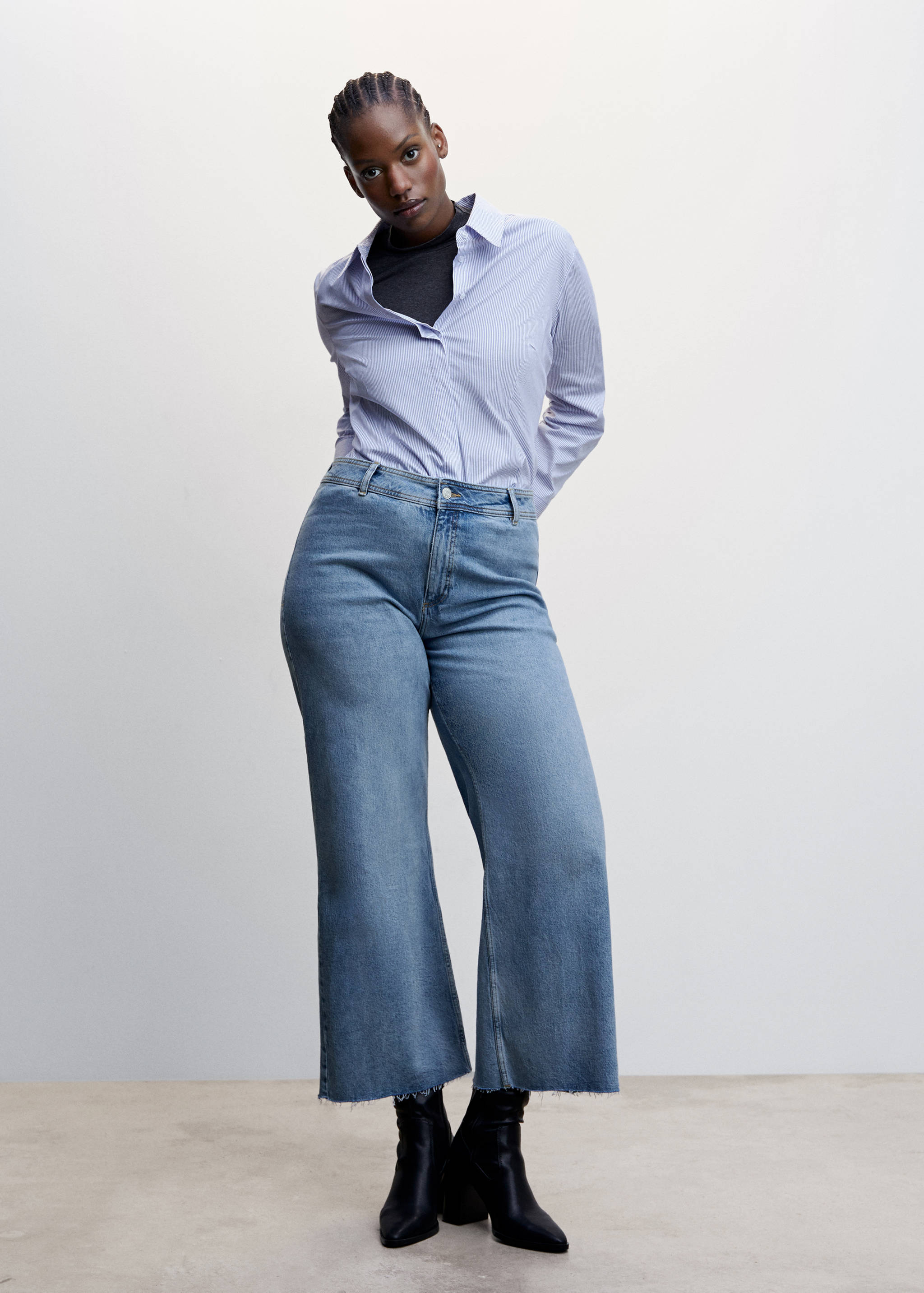 Jupe-culotte jean taille haute - Détail de l'article 3