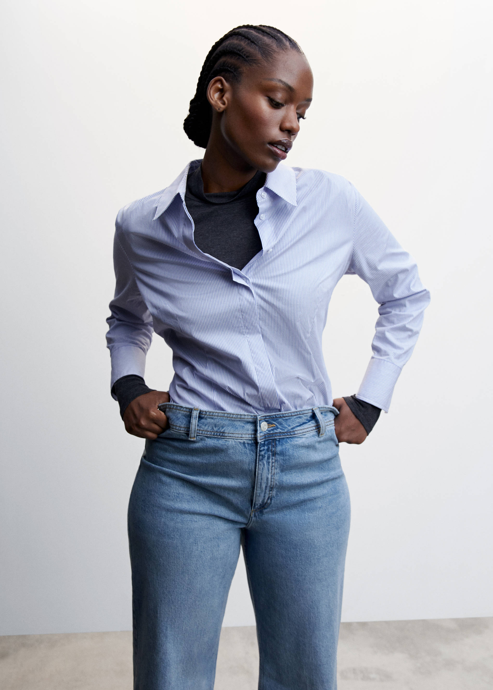 Jupe-culotte jean taille haute - Détail de l'article 5