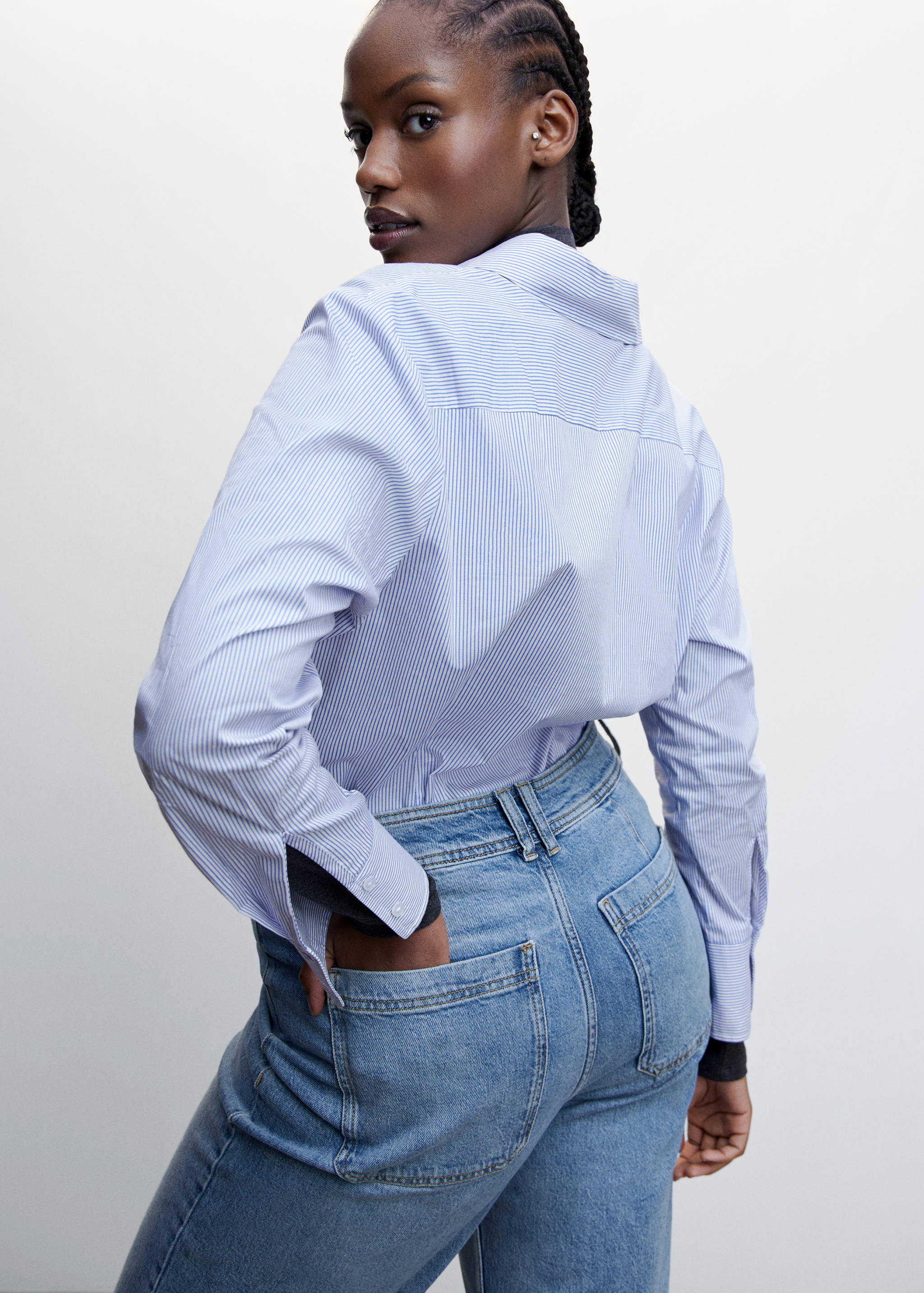 Jupe-culotte jean taille haute - Détail de l'article 4