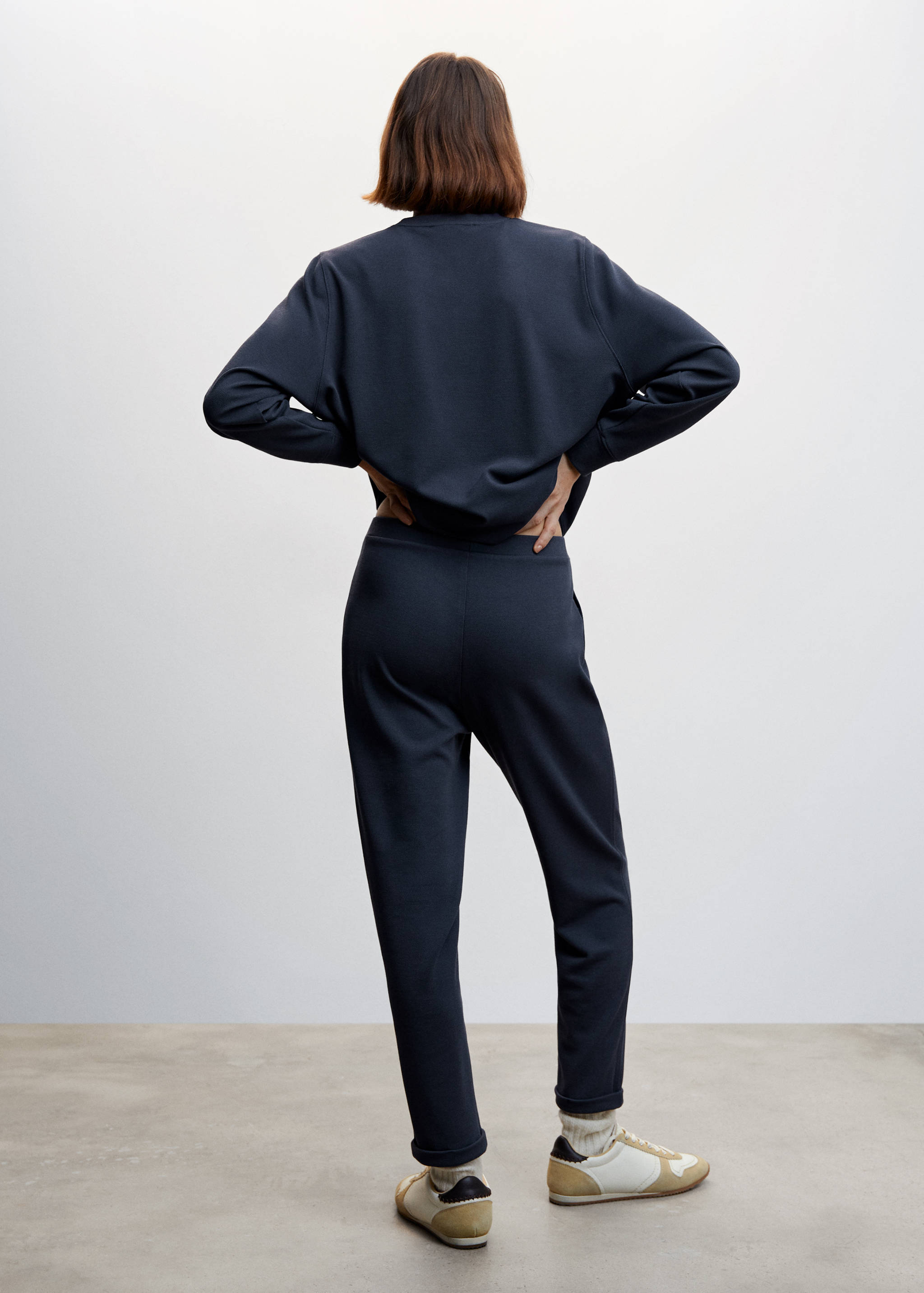 Pique jogger trousers - Reverse of the article