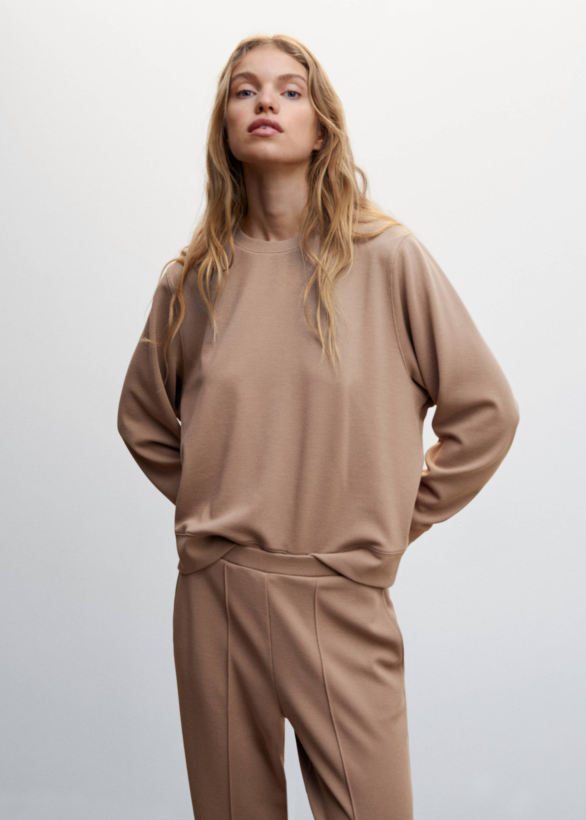 Pique jogger trousers - Details of the article 1