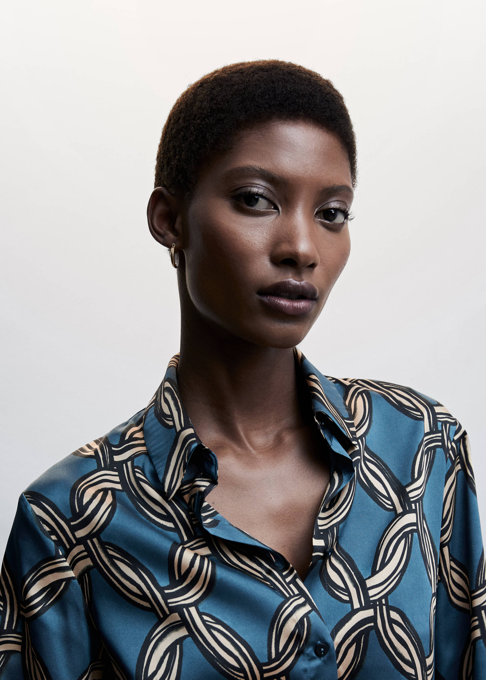 Falda plisada estampado geométrico - Detalle del artículo 1