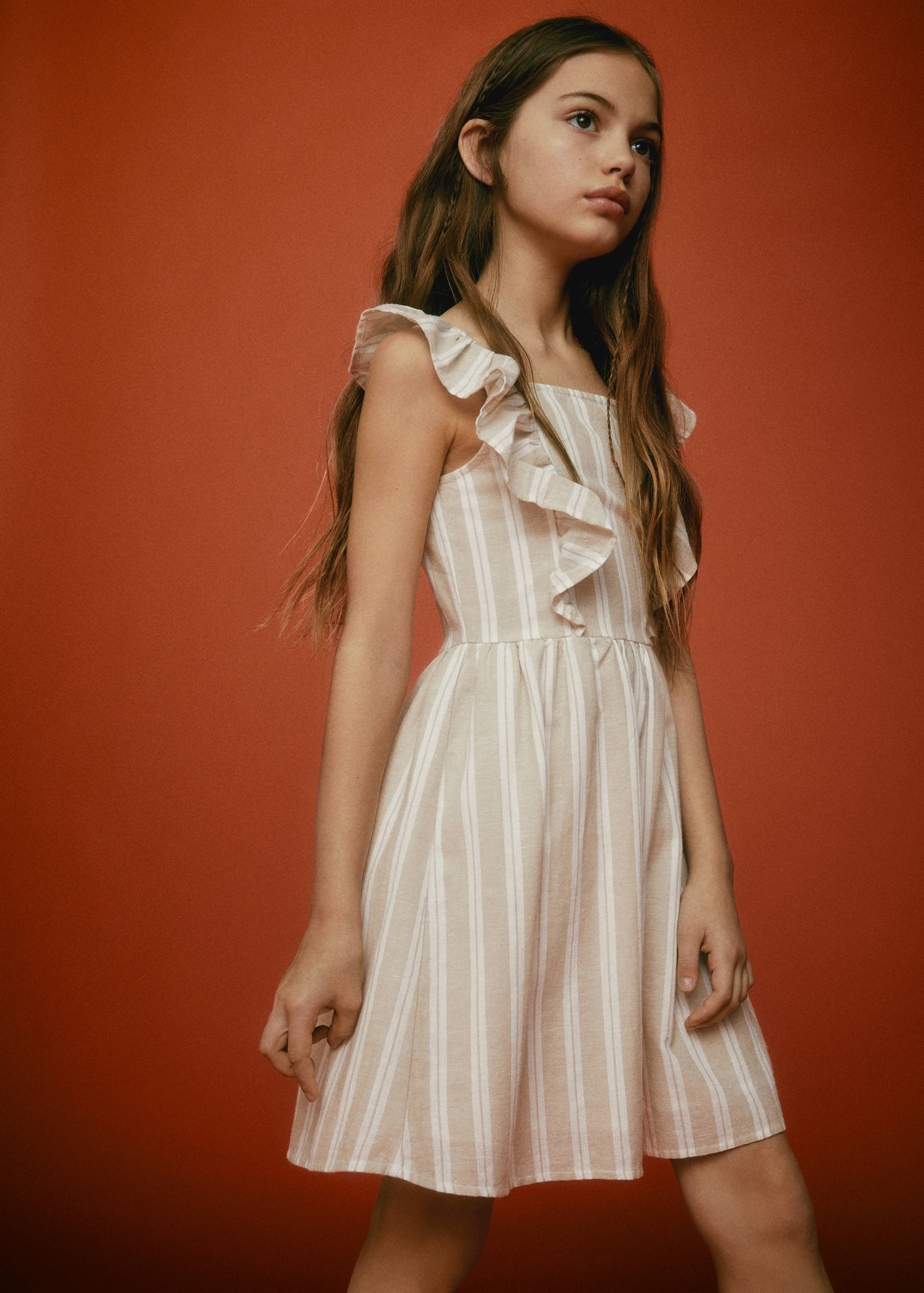 Robe lin rayée - Plan général