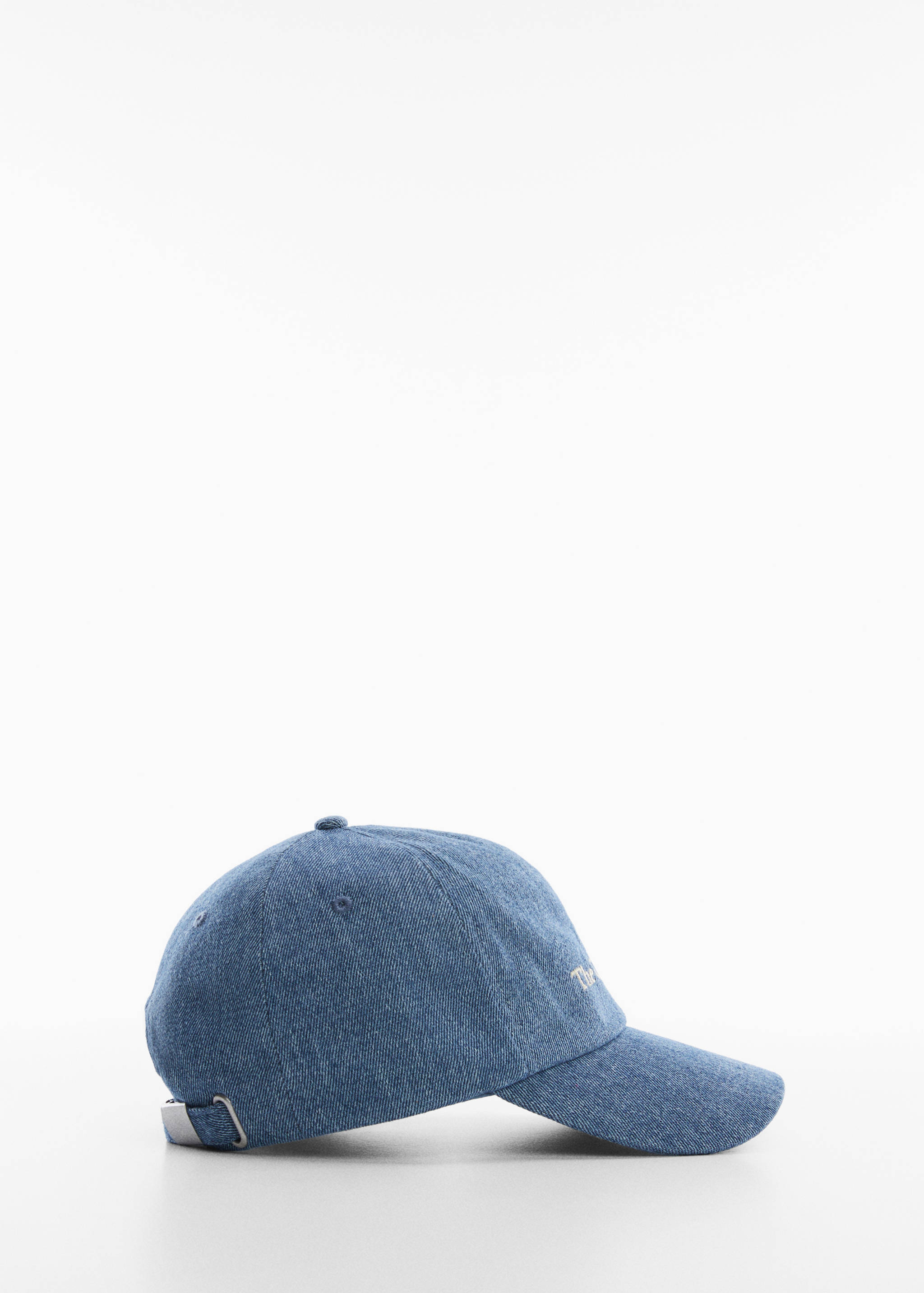 Denim cap with message - Article without model