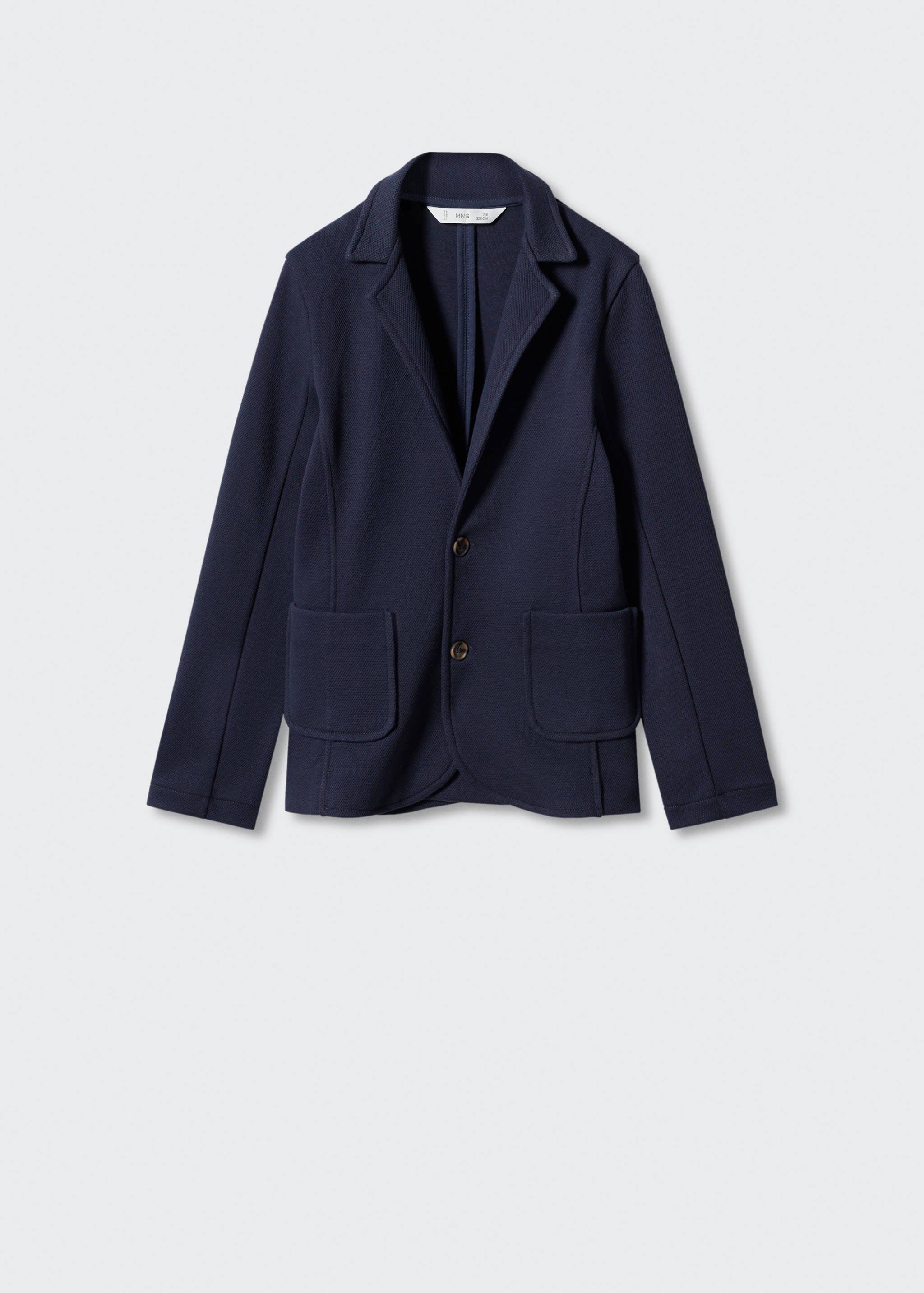 Textured regular fit suit blazer - Article without model