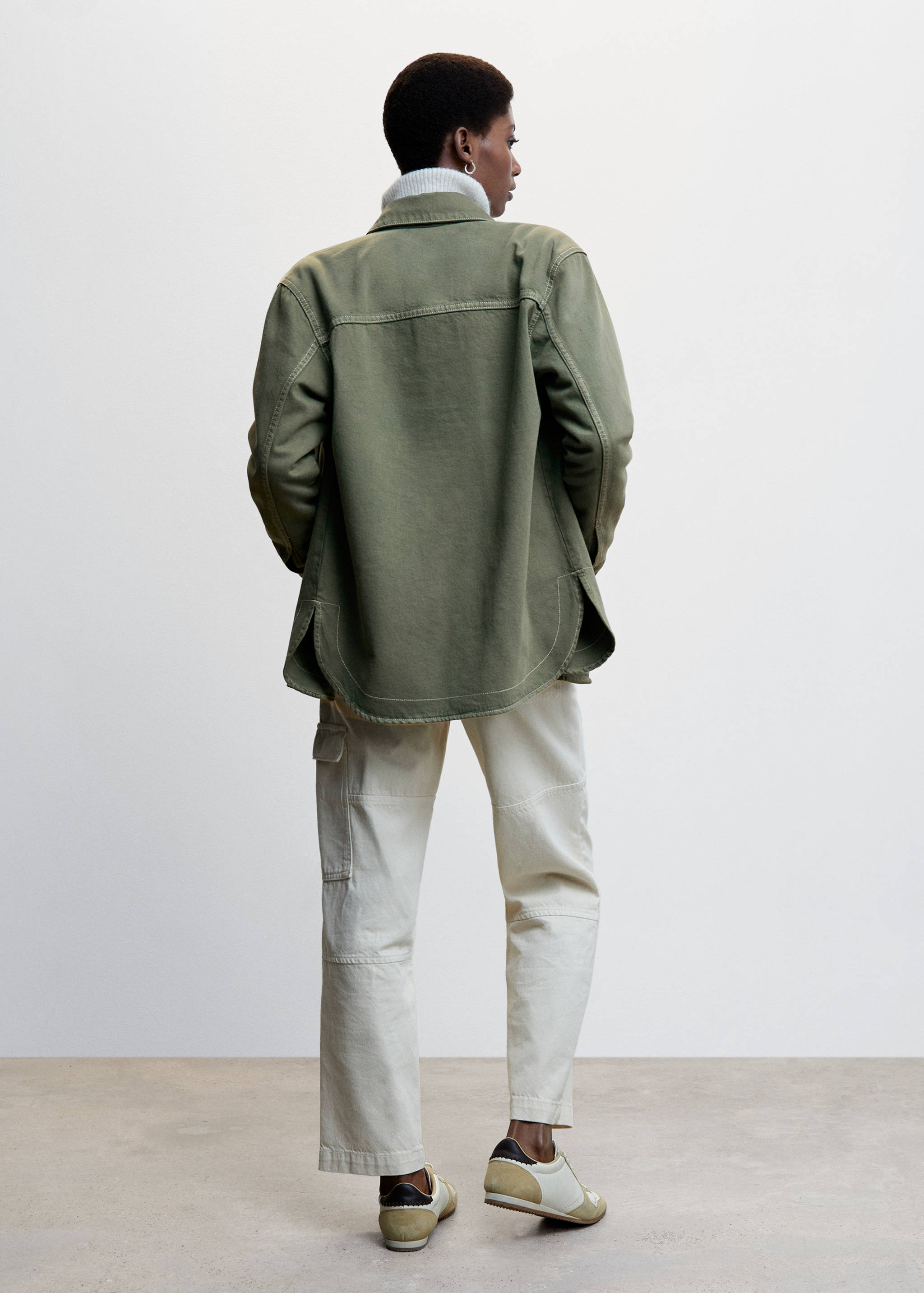 Sobrecamisa algodón bolsillos - Reverso del artículo