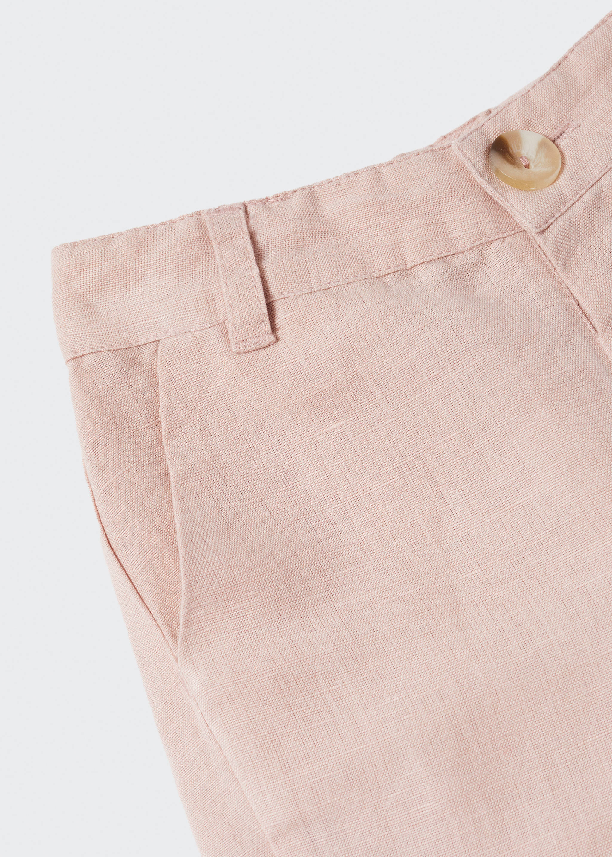 Linen-cotton blend Bermuda short - Details of the article 8