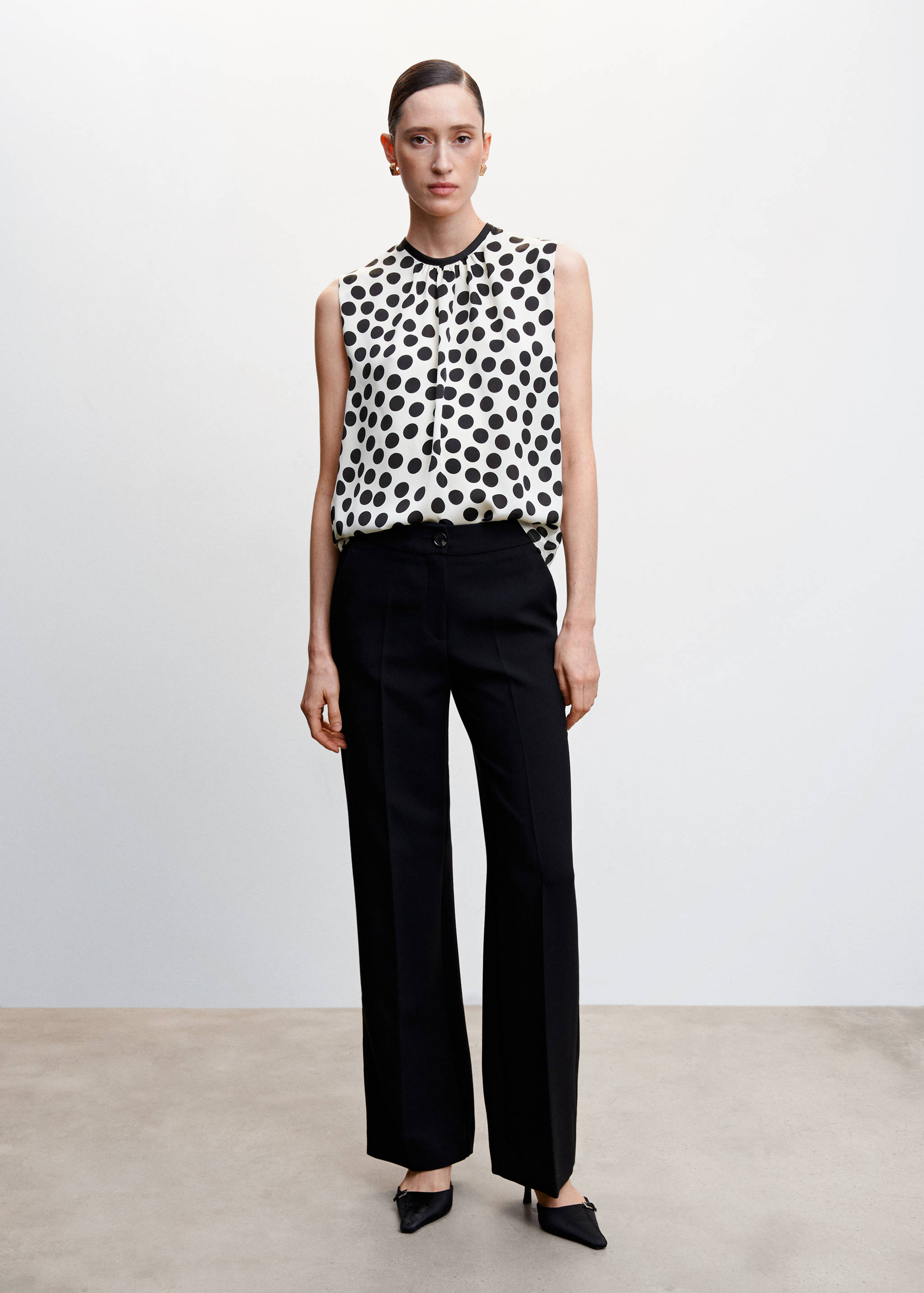 Blusa estampado lunares - Plano general