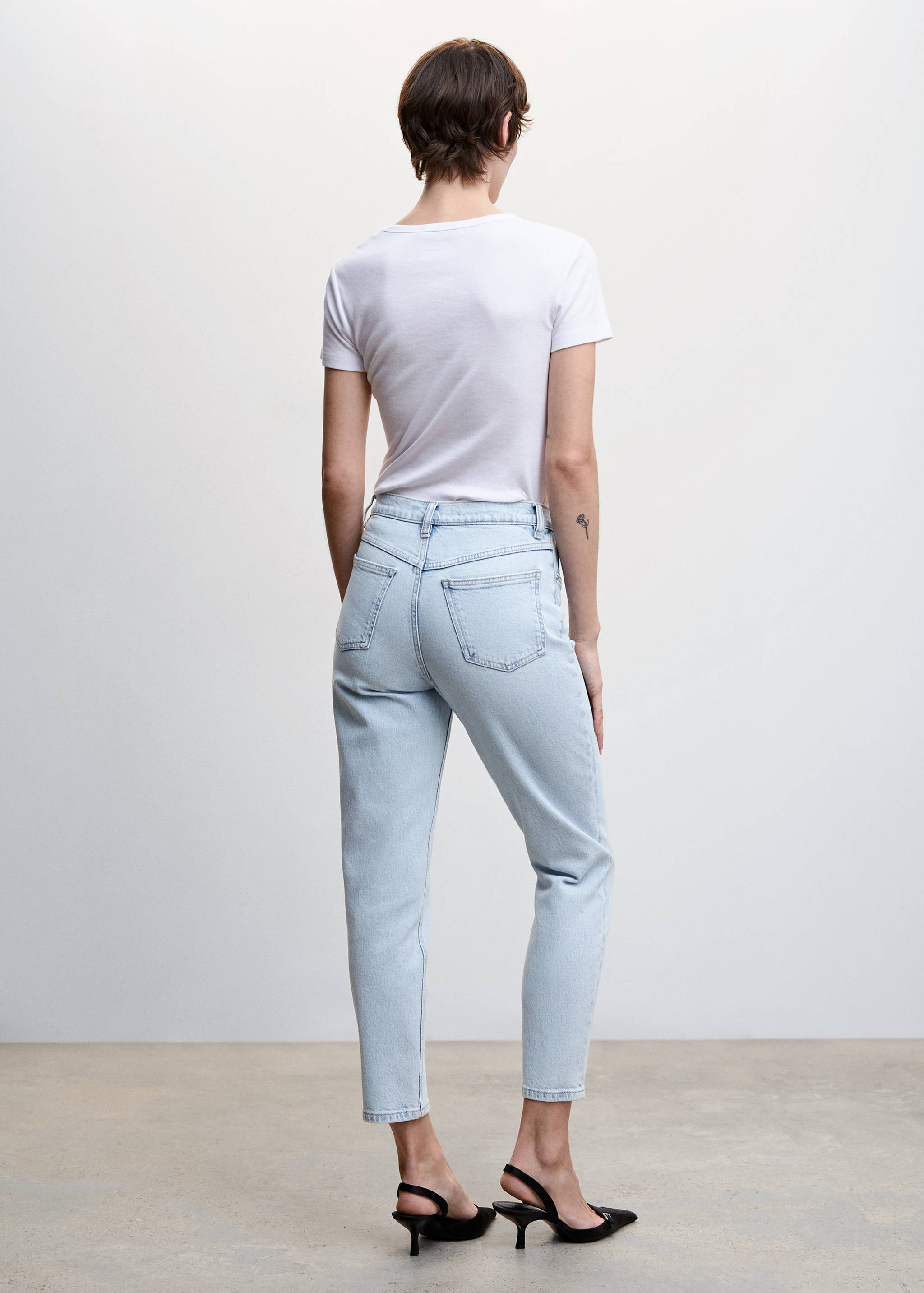 Jean mom confort taille haute - Verso de l’article