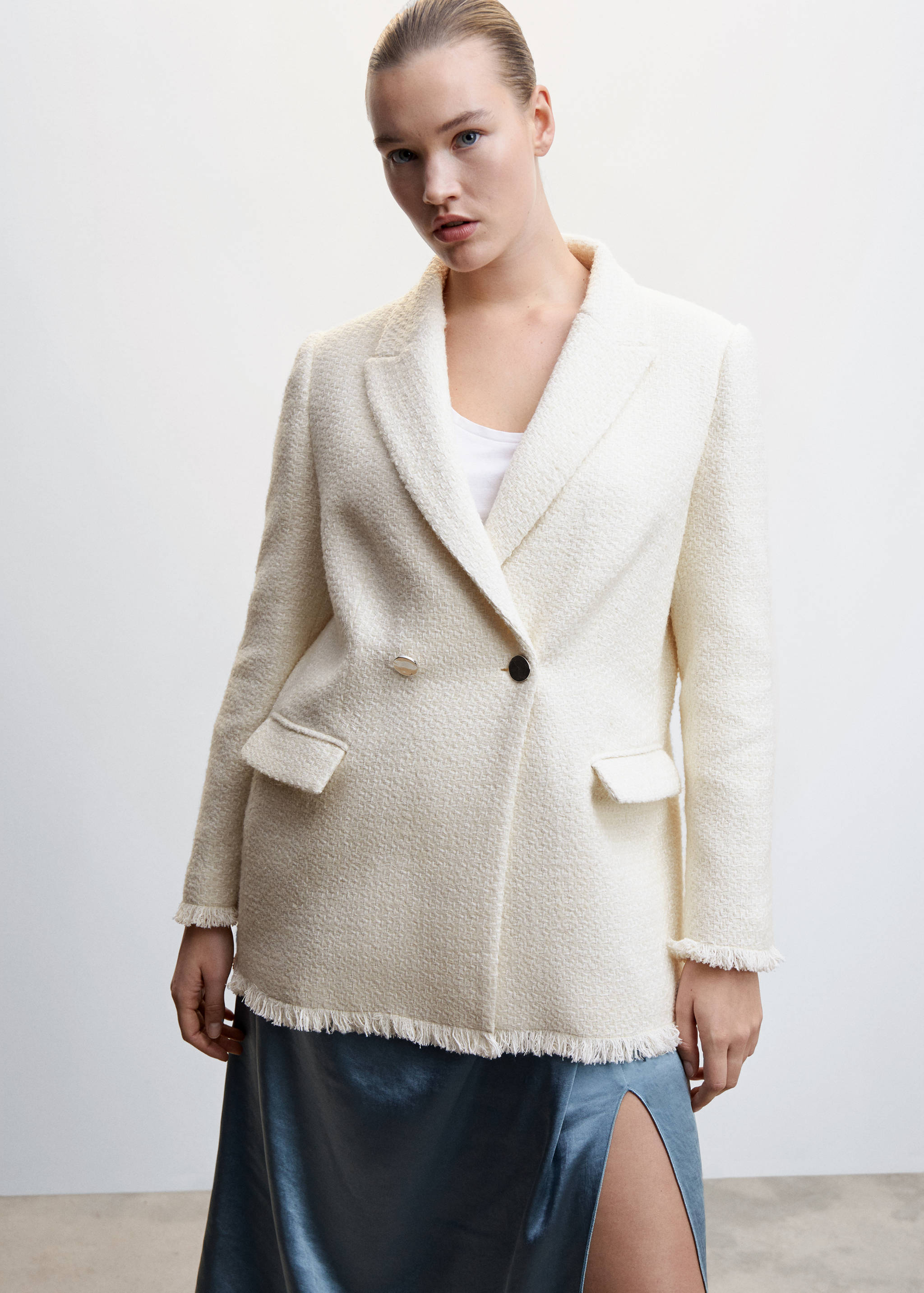 Buttons tweed blazer - Details of the article 5