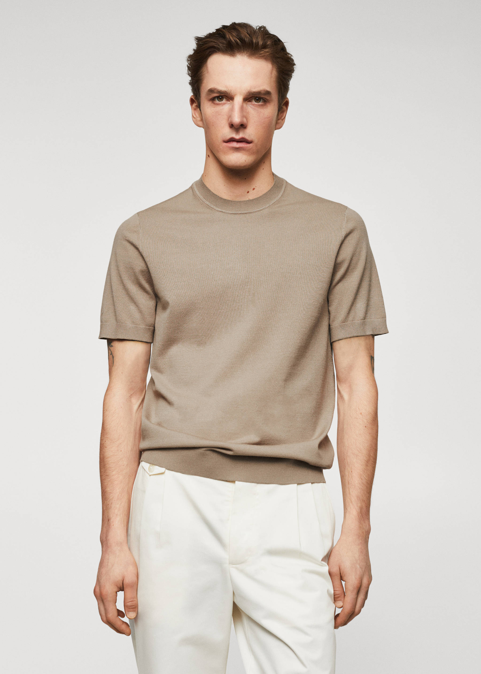 Fine-knit T-shirt - Medium plane