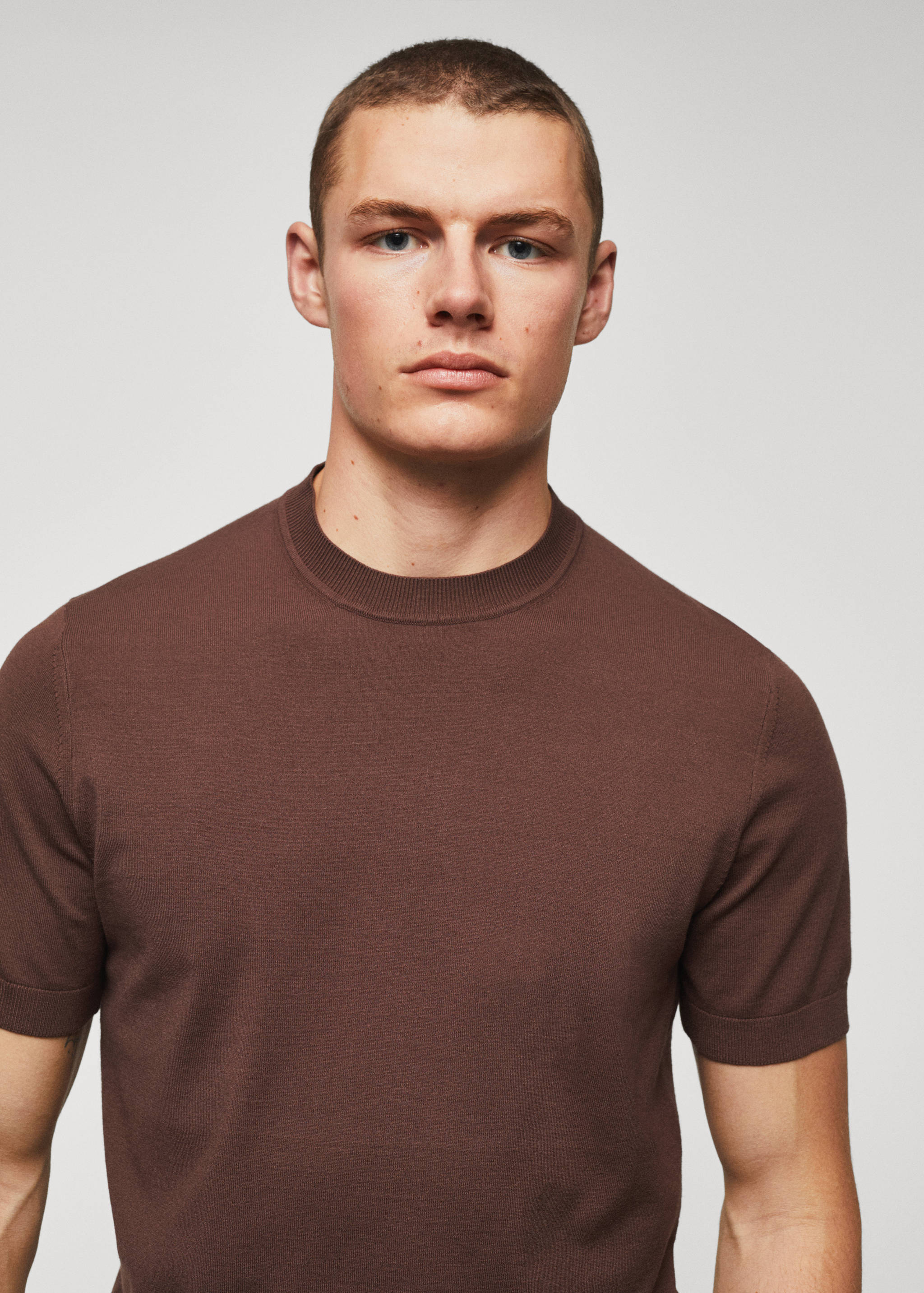 Fine-knit T-shirt - Details of the article 4