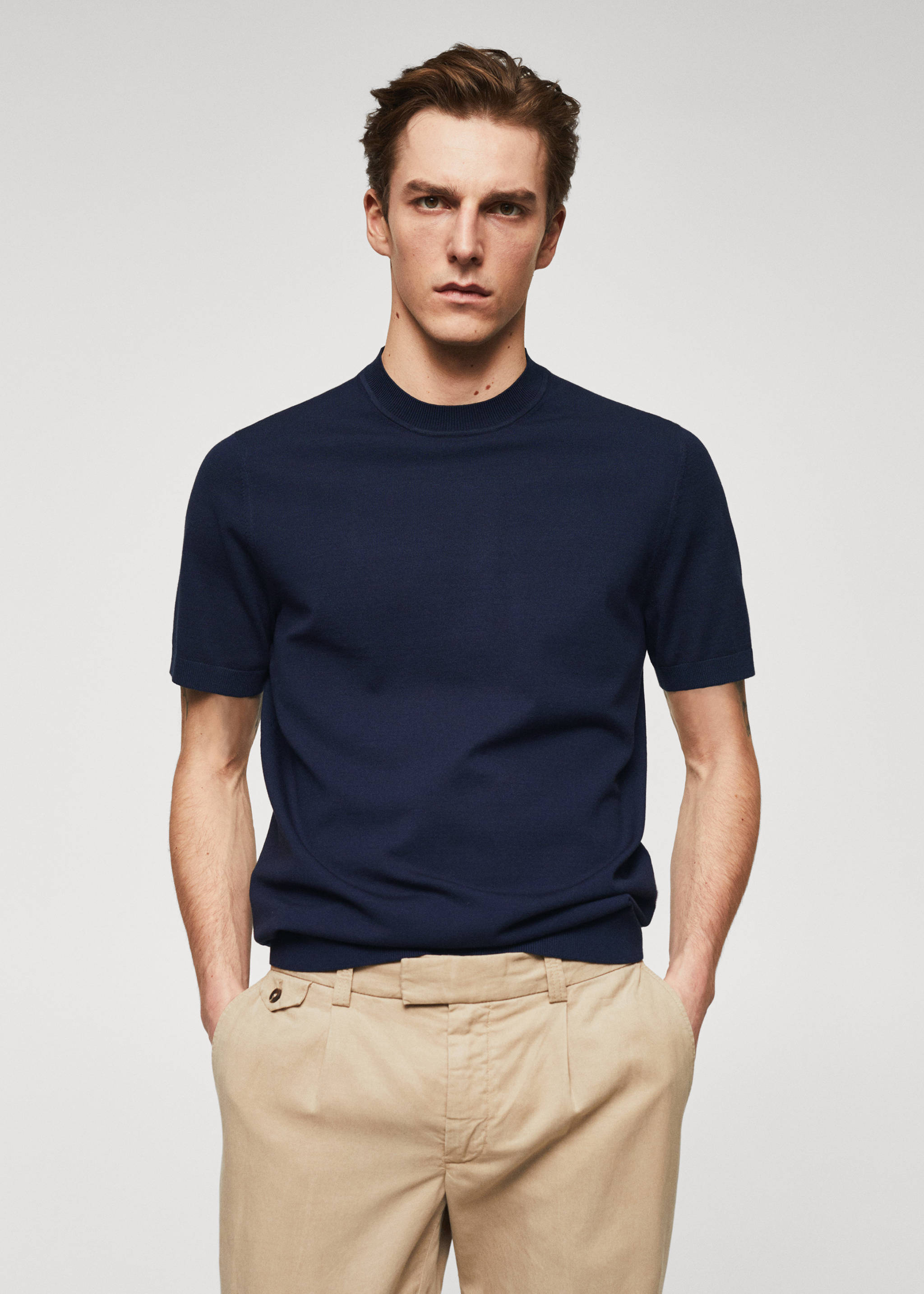 Fine-knit T-shirt - Medium plane