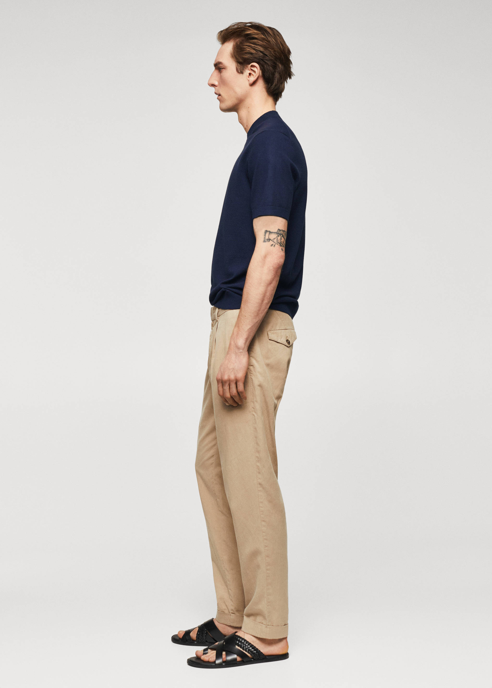 Fine-knit T-shirt - Details of the article 1