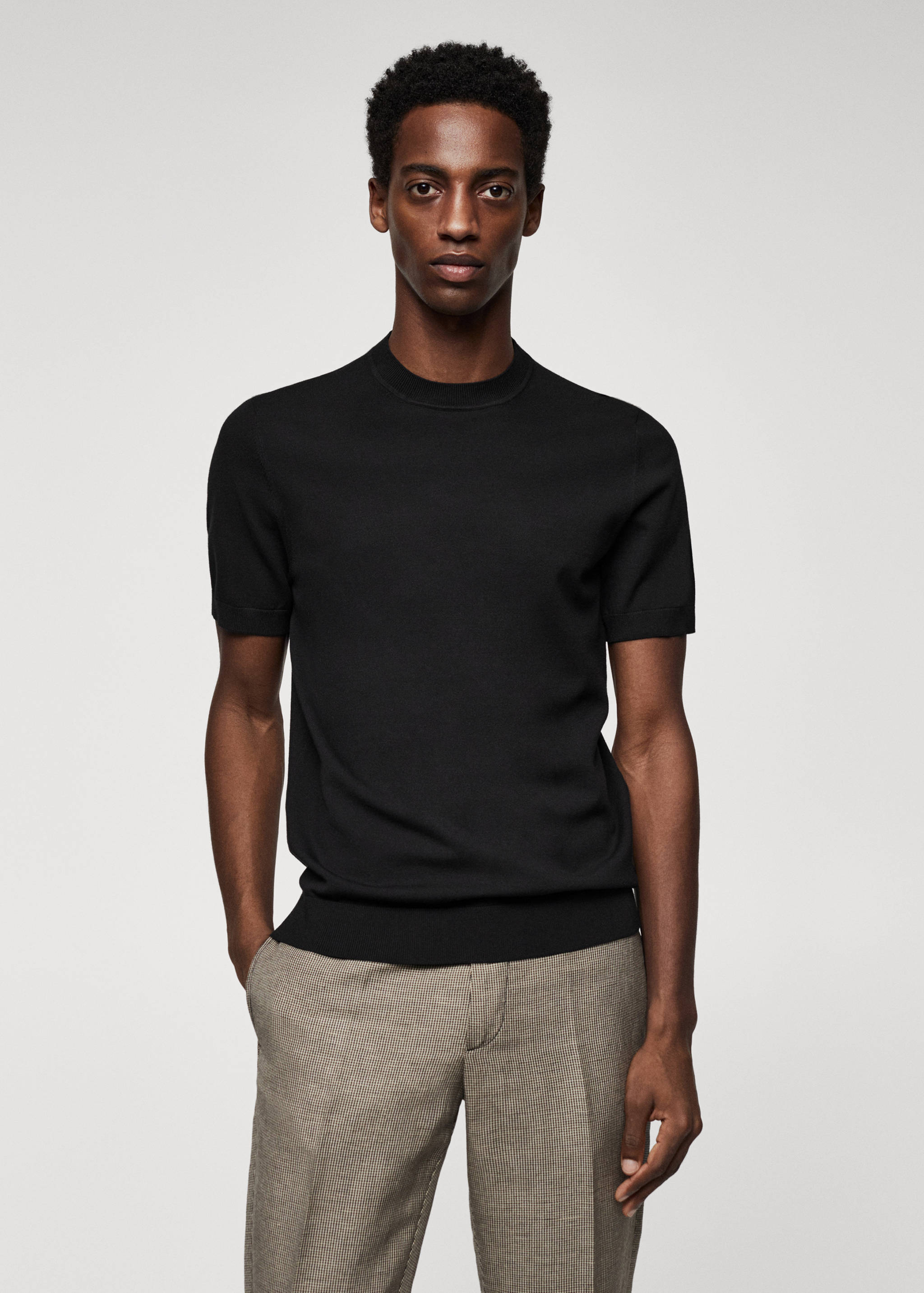 Fine-knit T-shirt - Medium plane