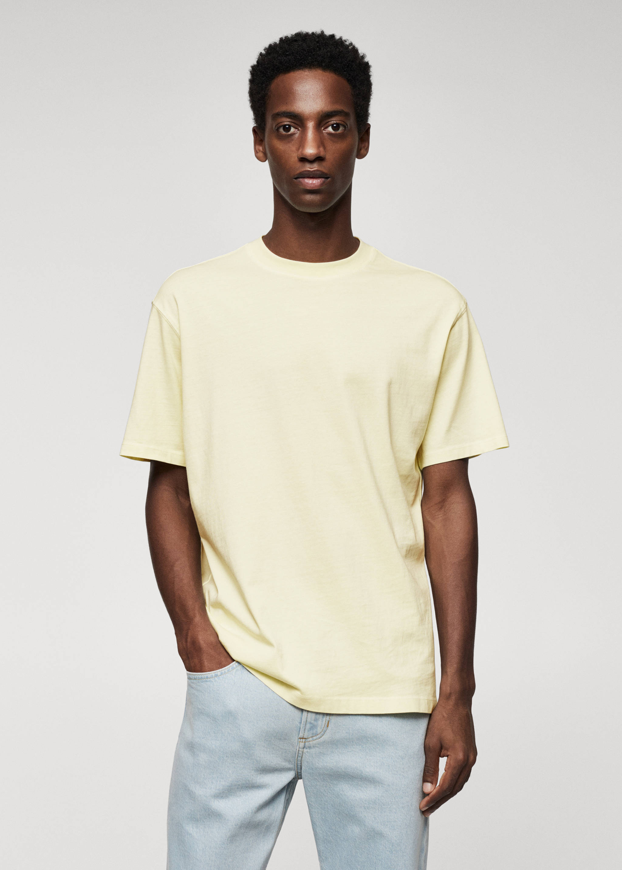 Футболка 100% хлопок relaxed fit - Средний план