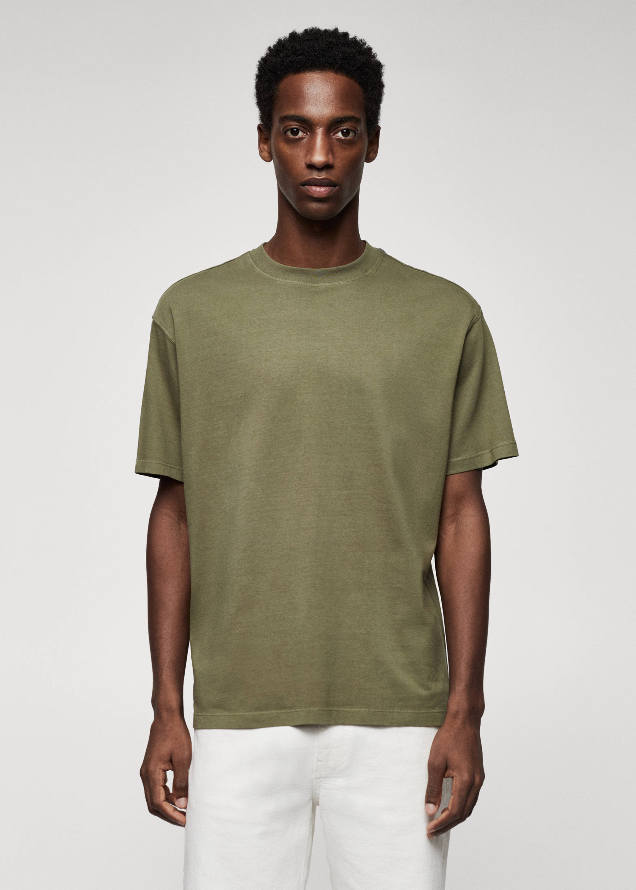 Футболка 100% хлопок relaxed fit - Средний план