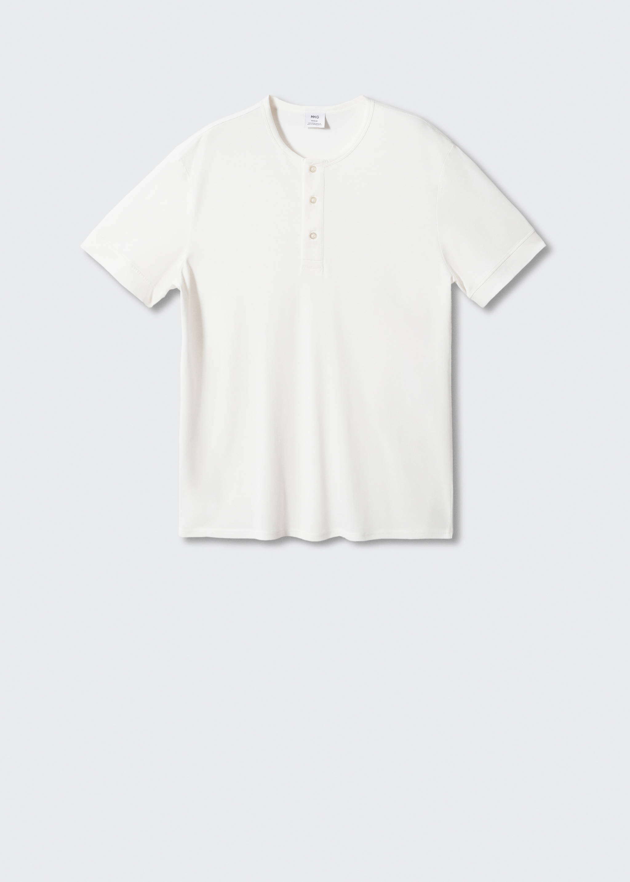 Henley cotton T-shirt - Article without model