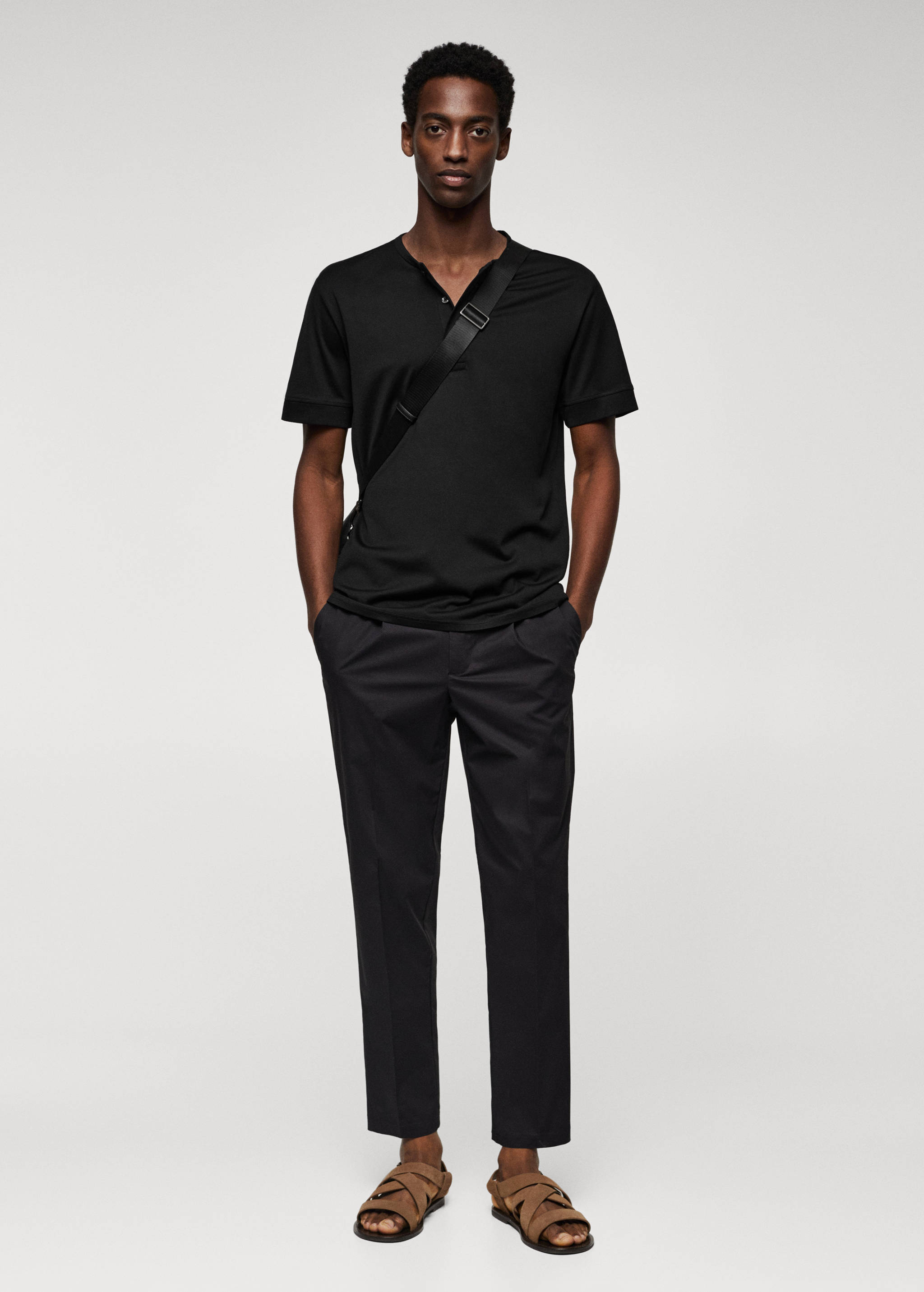 Henley cotton T-shirt - General plane