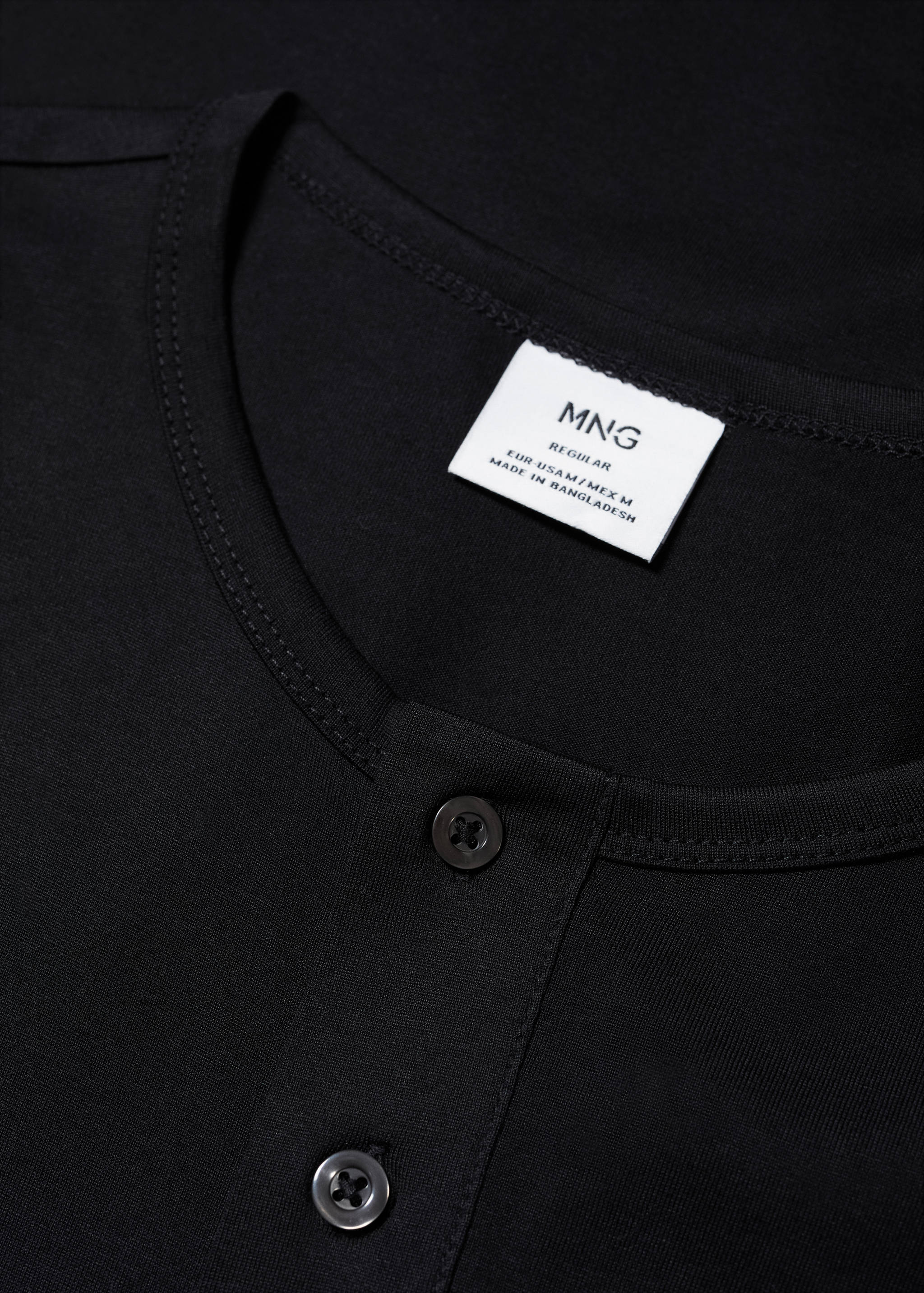 Henley cotton T-shirt - Details of the article 8