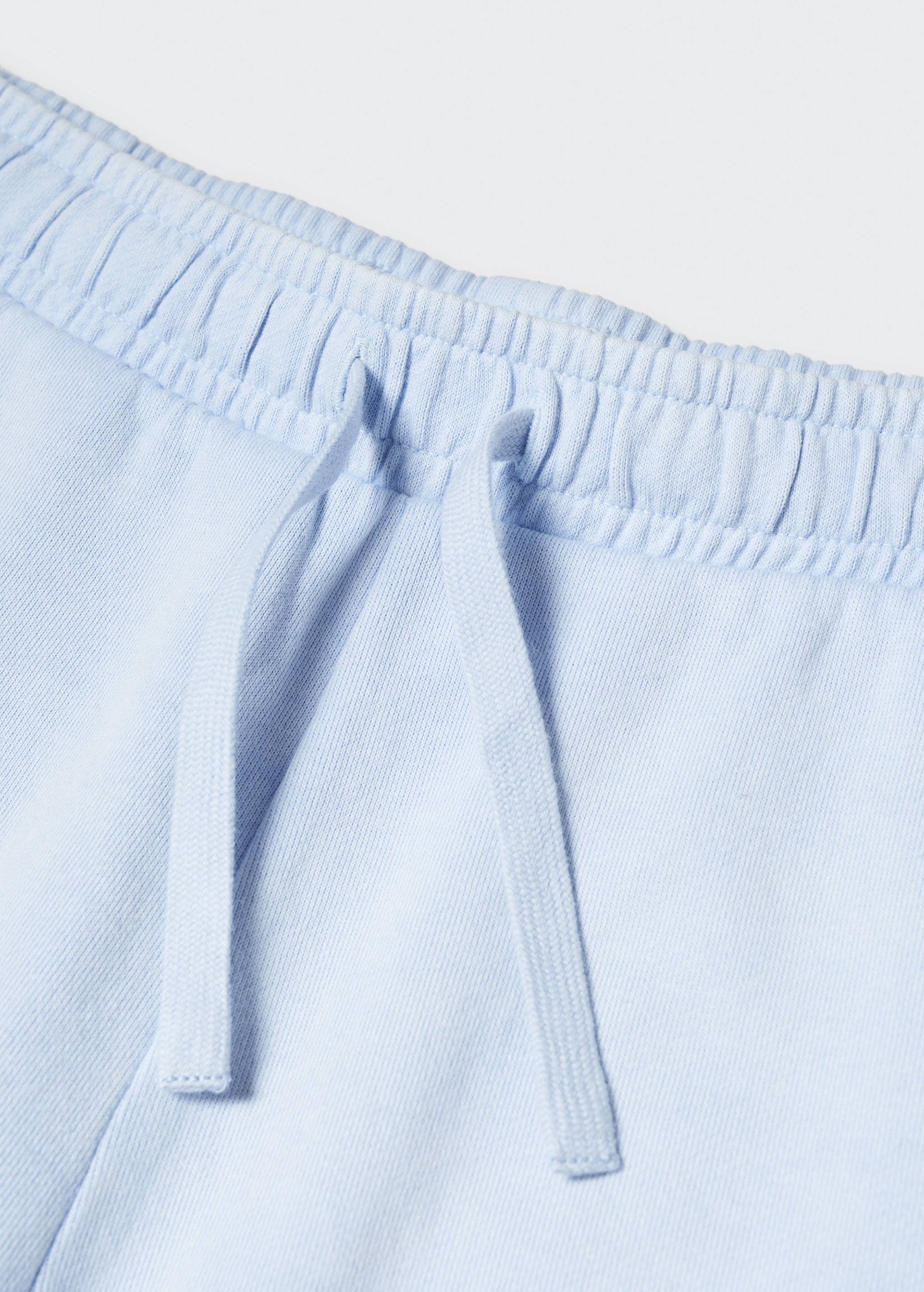 Dyed cotton jogging shorts - Details of the article 8