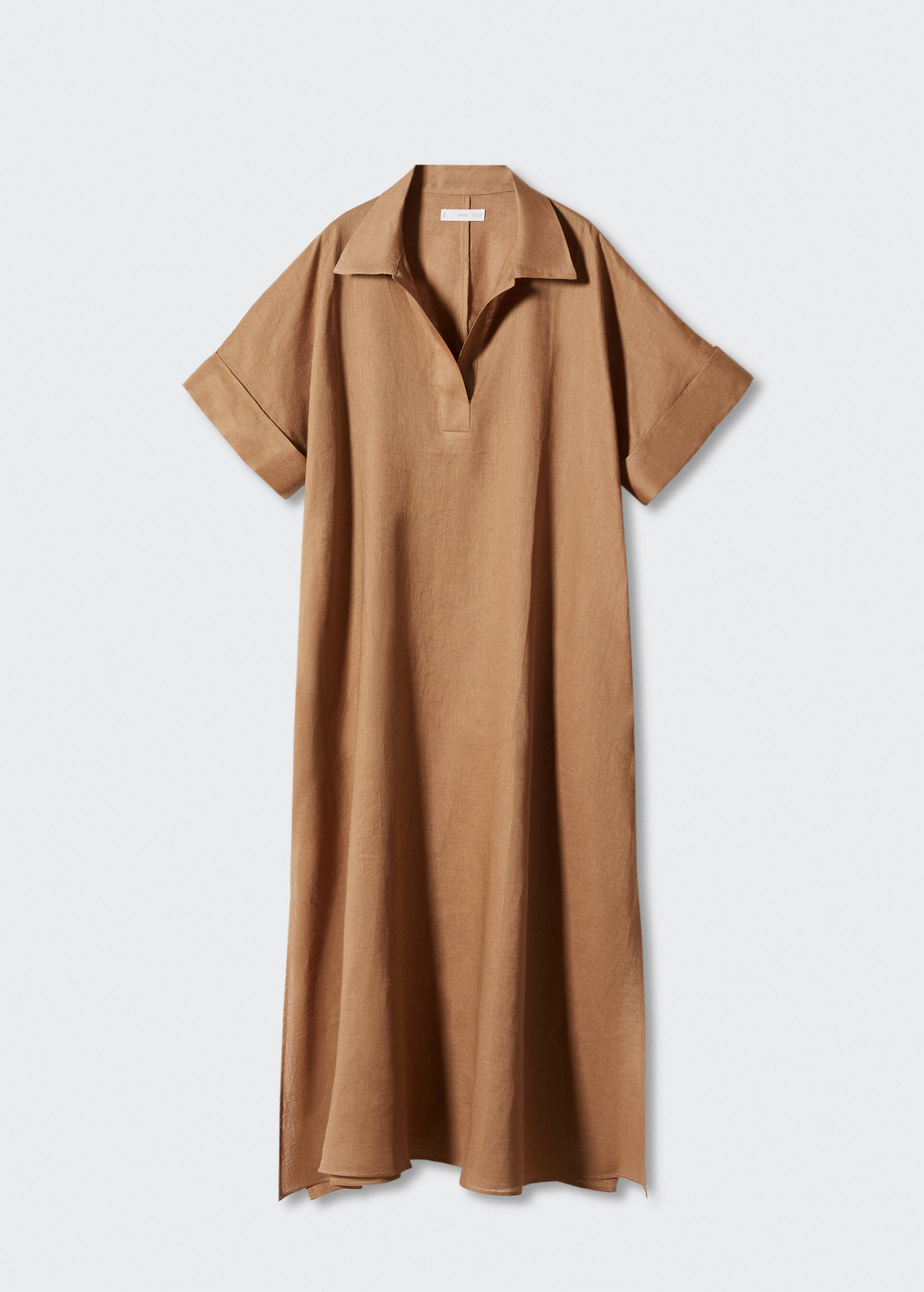 Linen-blend shirt dress - Article without model