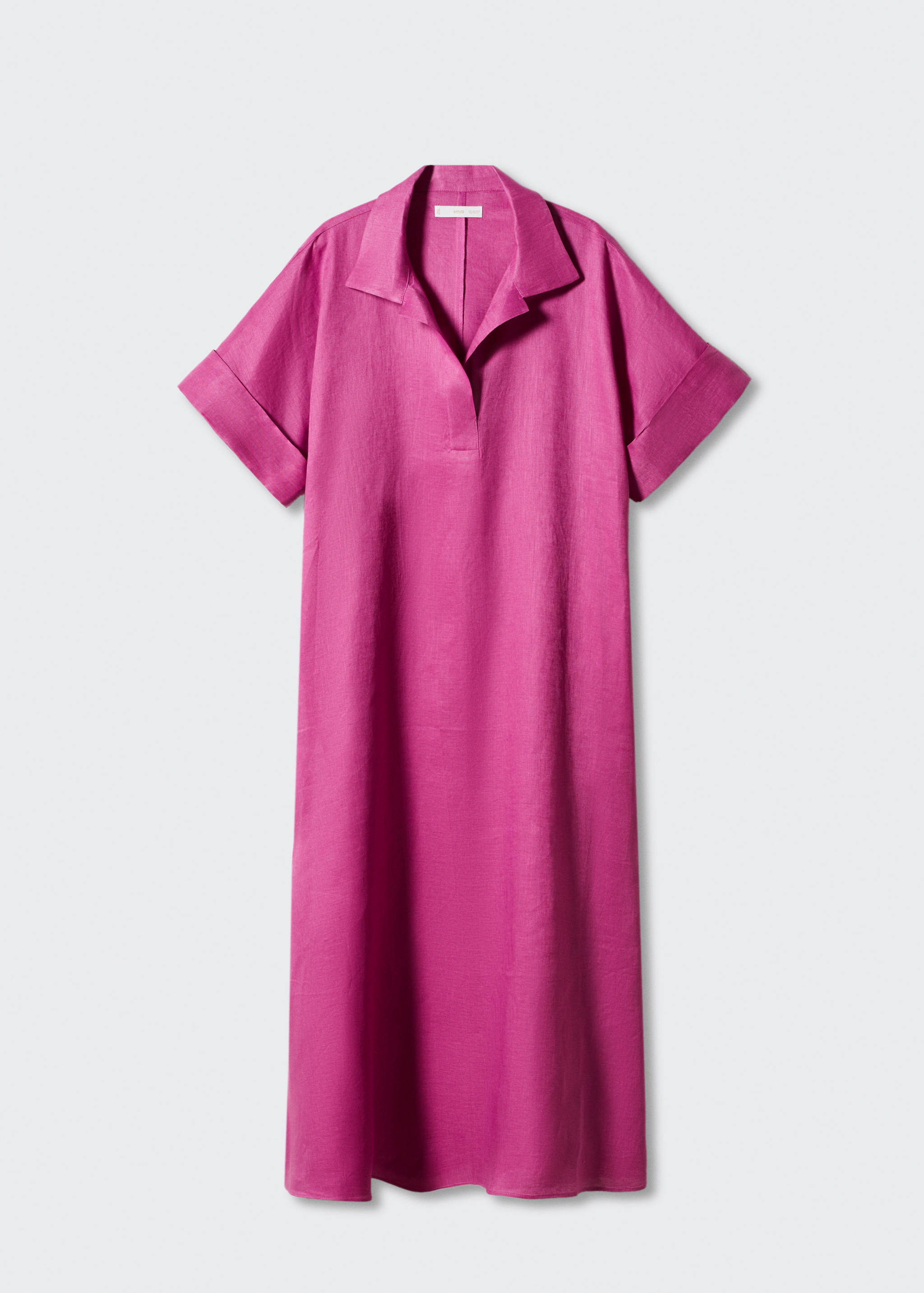 Linen-blend shirt dress - Article without model