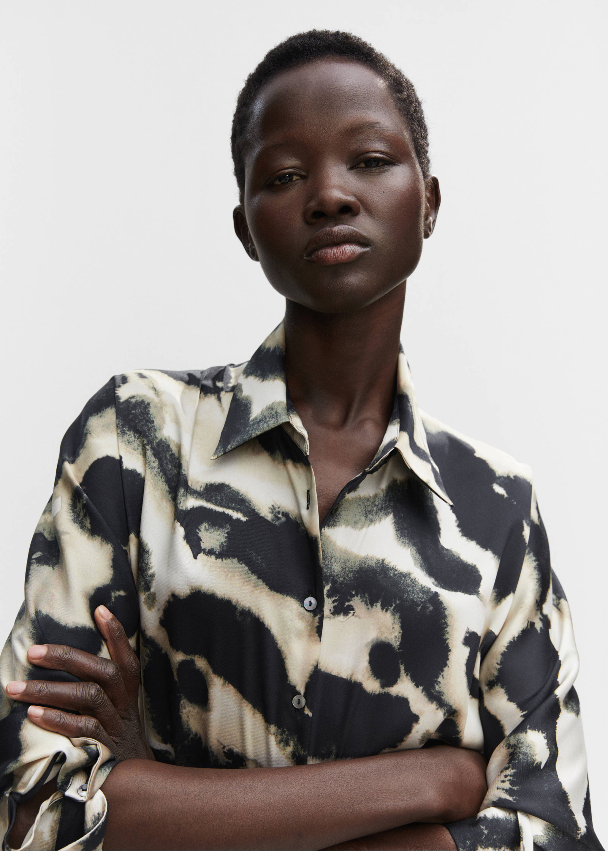 Printed oversize shirt - Details of the article 1