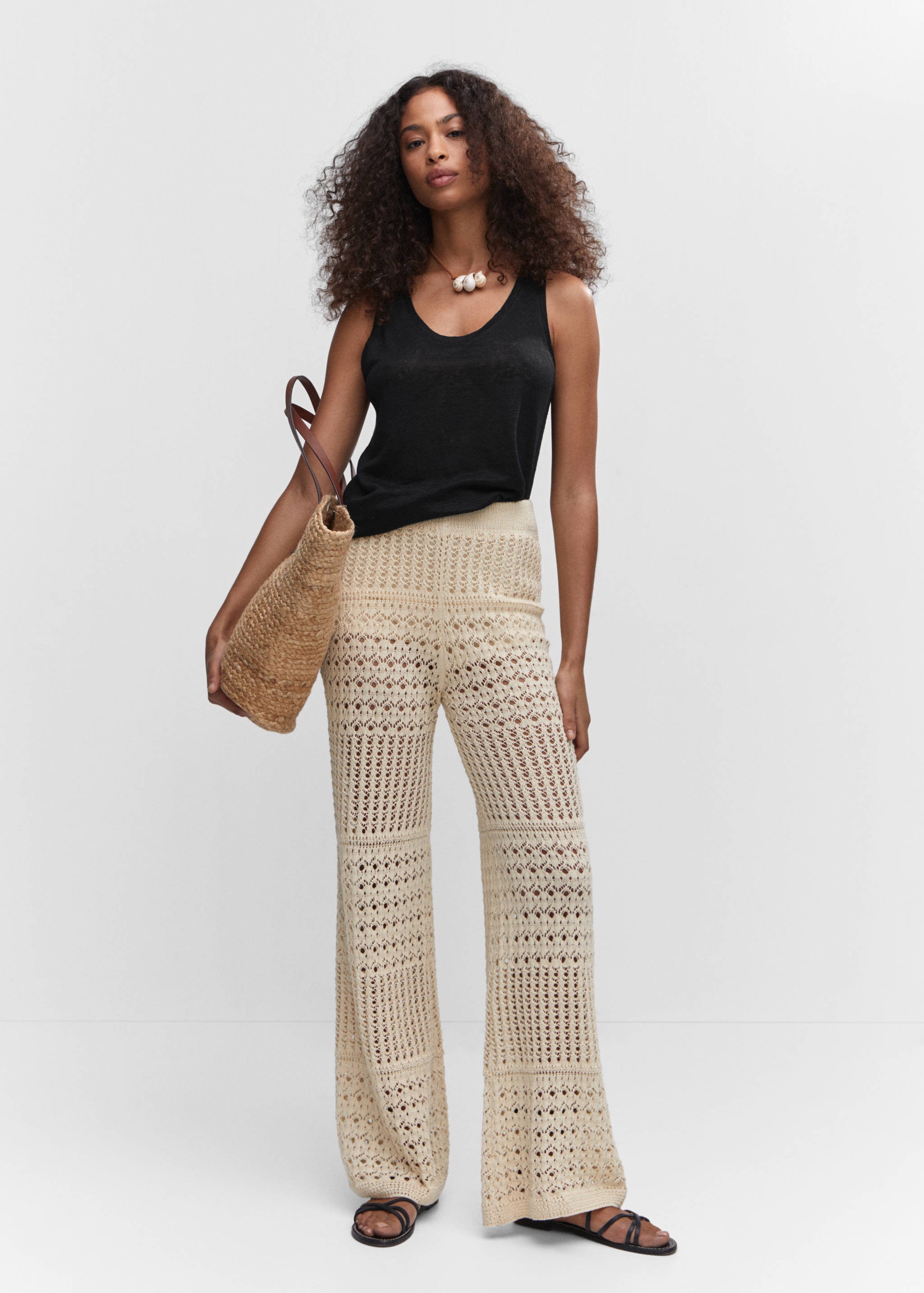 Top bretelles lin - Plan général